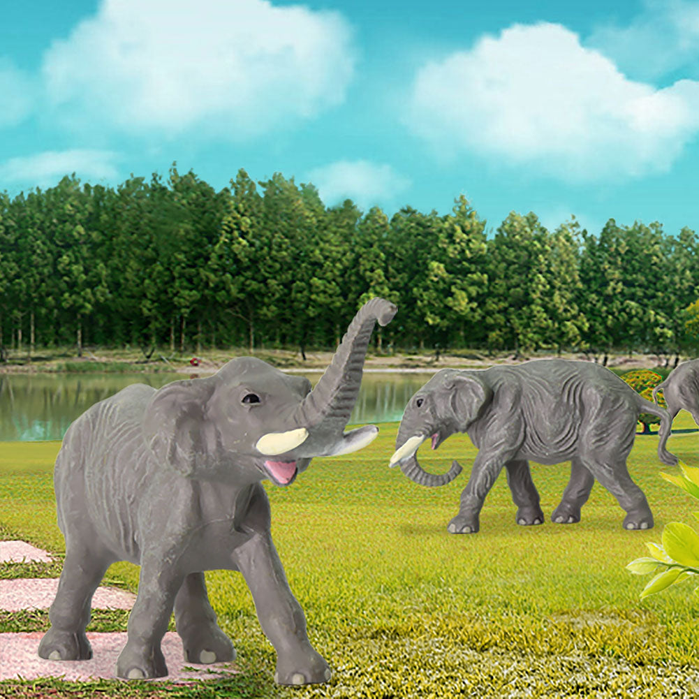 AN8708 10pcs HO Scale 1:87 Painted Elephant Animals