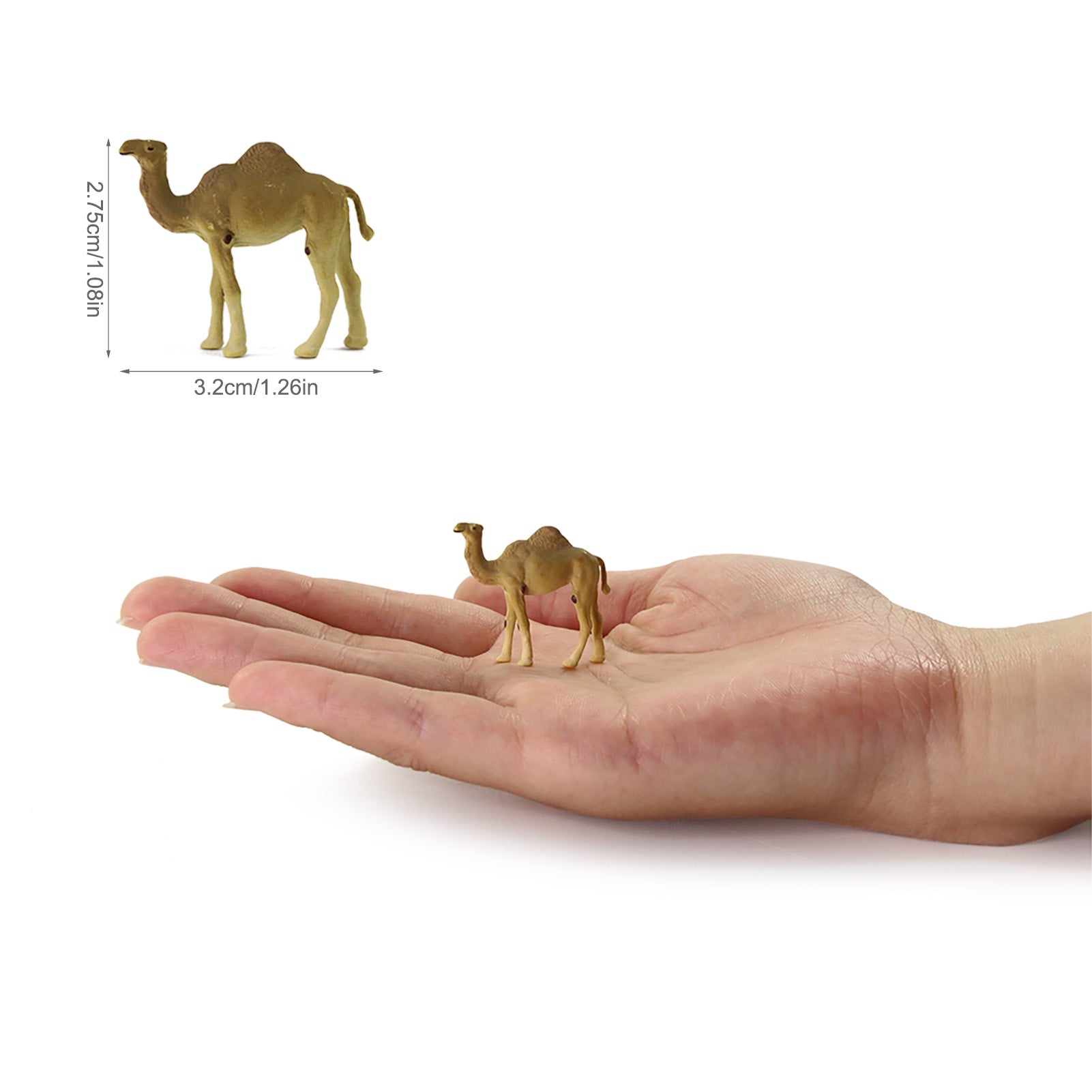 AN8709 12pcs HO Scale 1:87 Painted Single-hump Camel