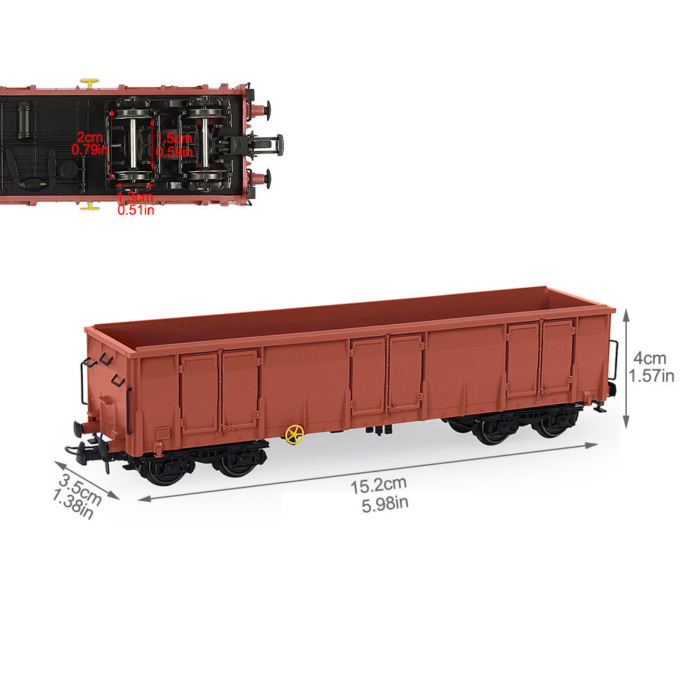 C8742 1pc HO Scale 1:87 Model Railway Gondola Car