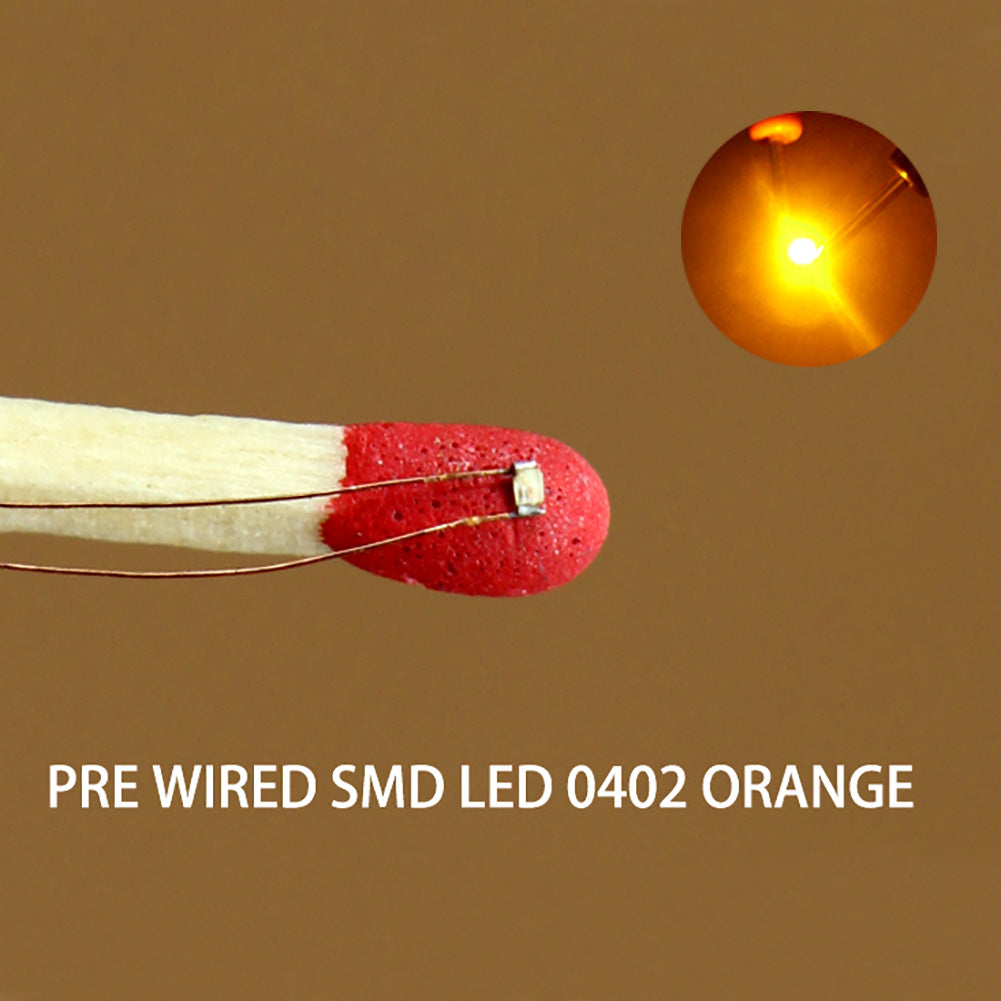 C0402 20pcs Pre-wired SMD LED 0402