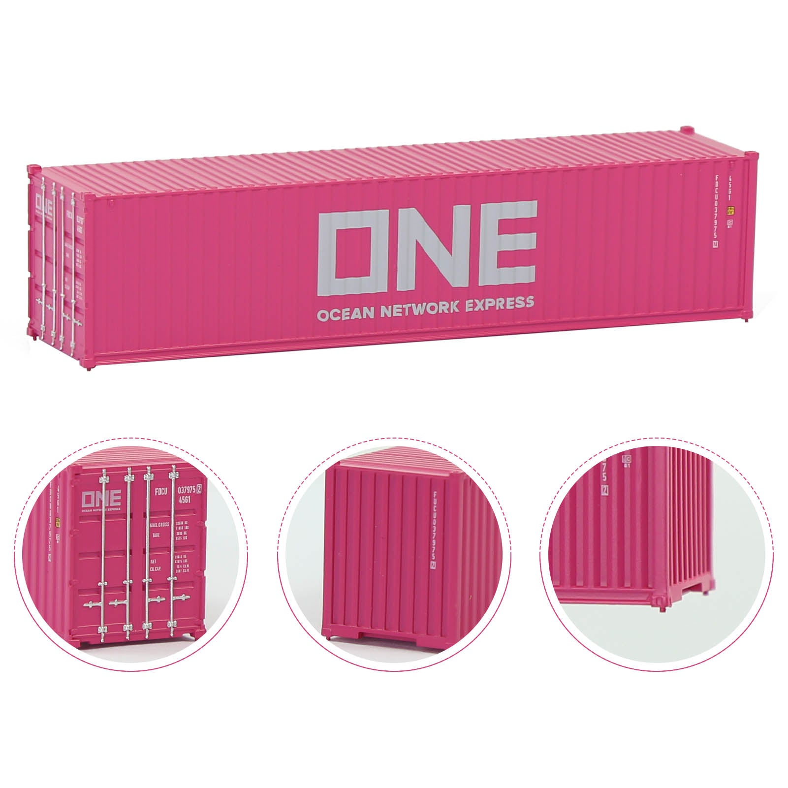 C15008 3pcs N Scale 1:160 40ft Shipping Container