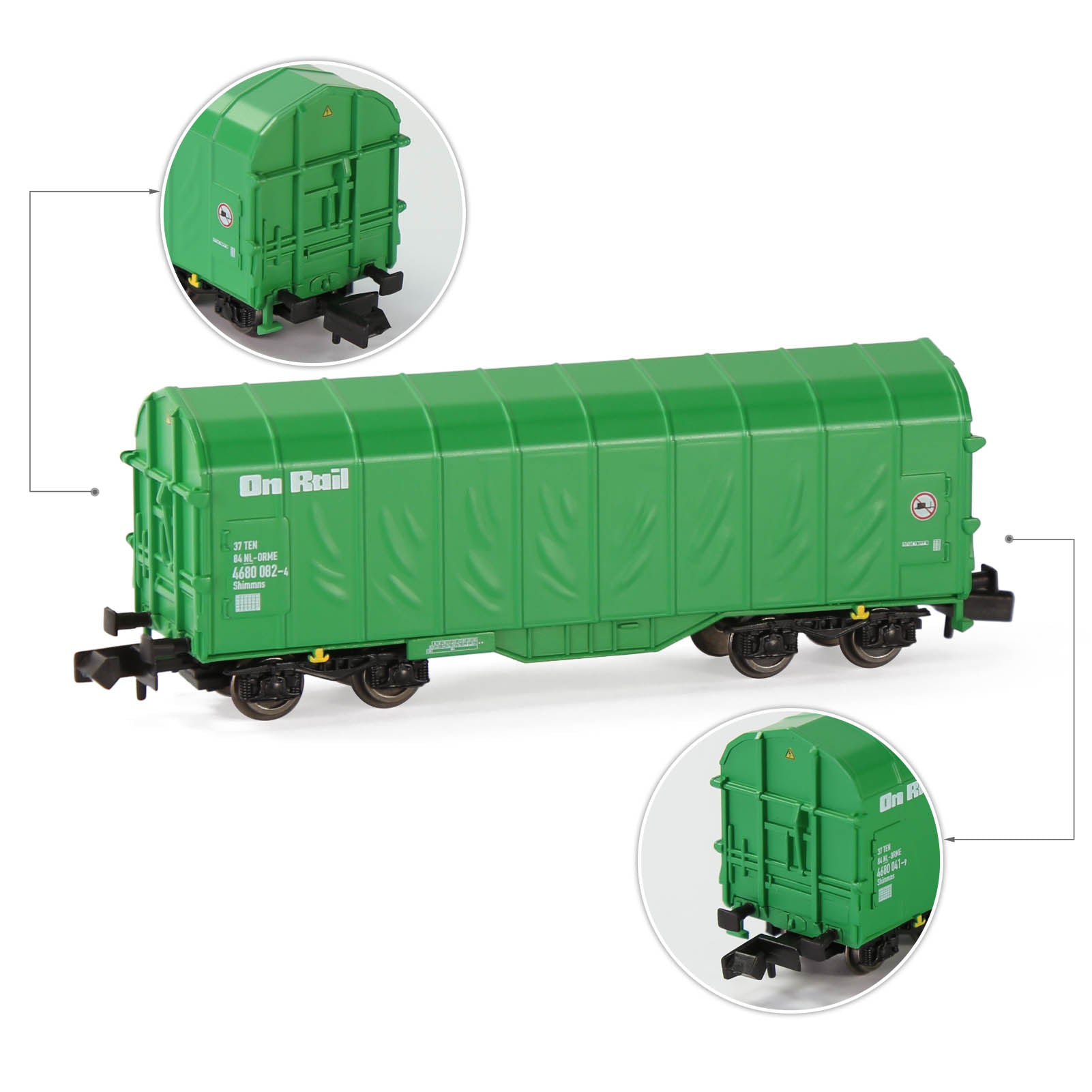 C15062 1pc N Scale 1:150 Box Car Covered Wagon Freight Car