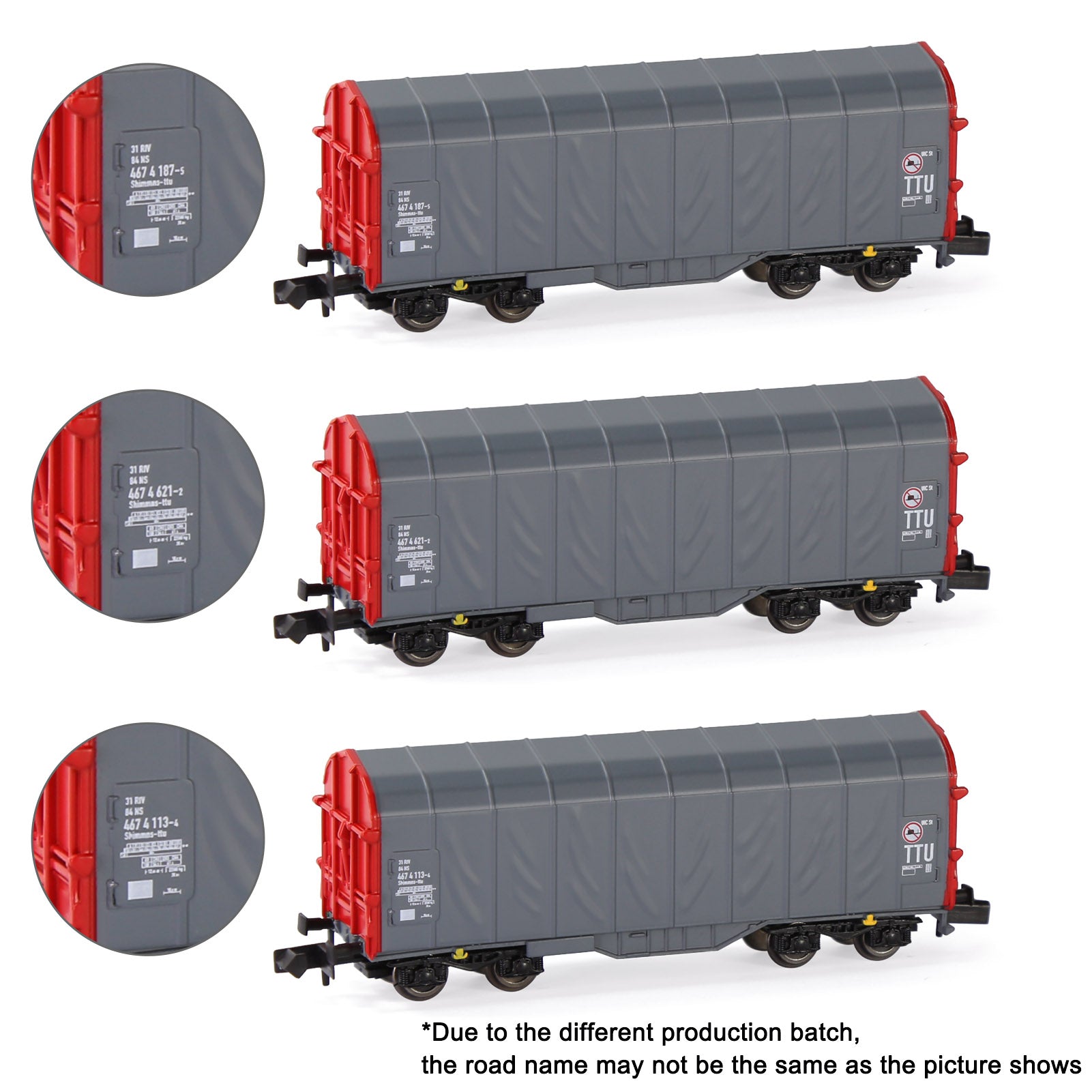 C15062 1pc N Scale 1:150 Box Car Covered Wagon Freight Car