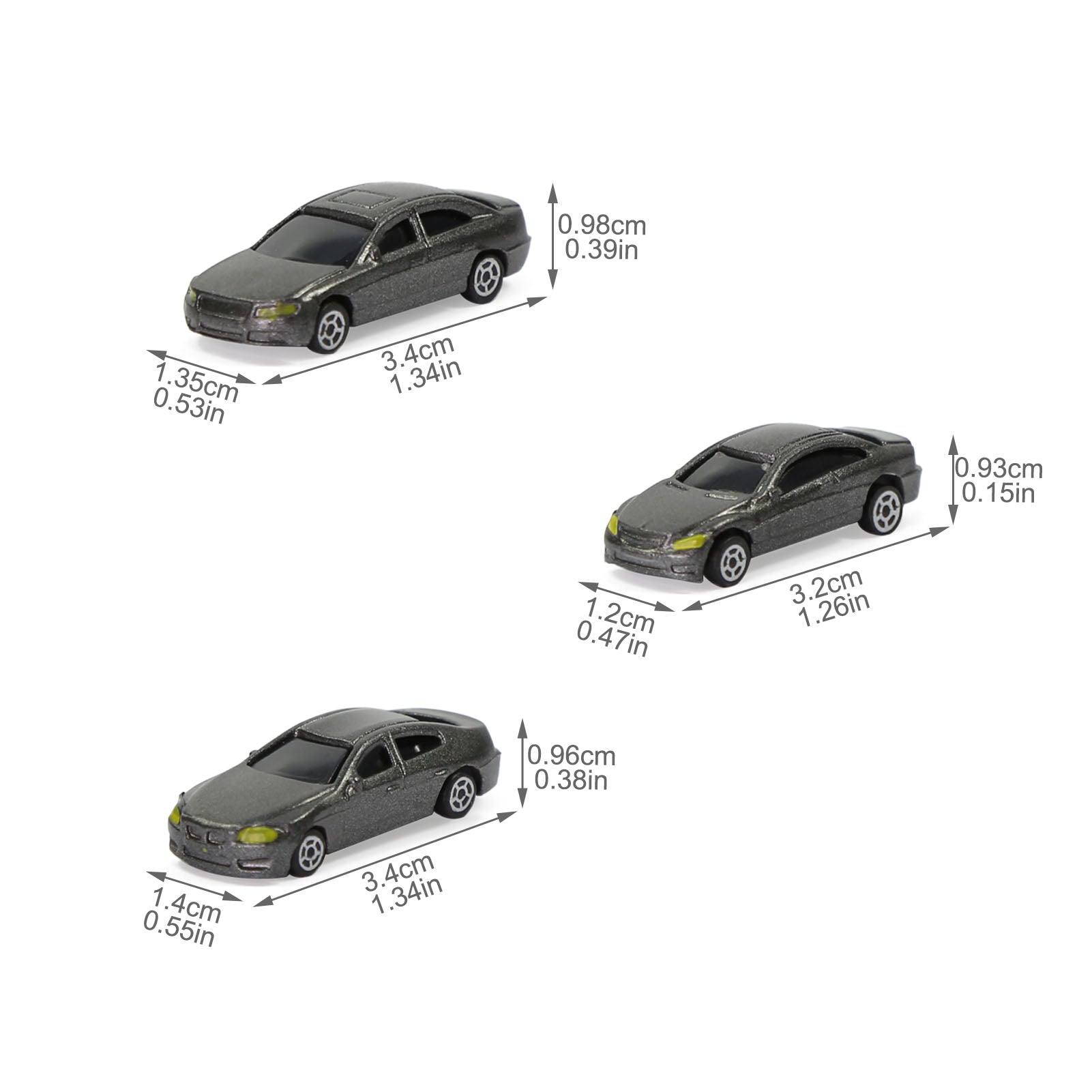 C150 100pcs N Scale 1:160  Painted Model Cars