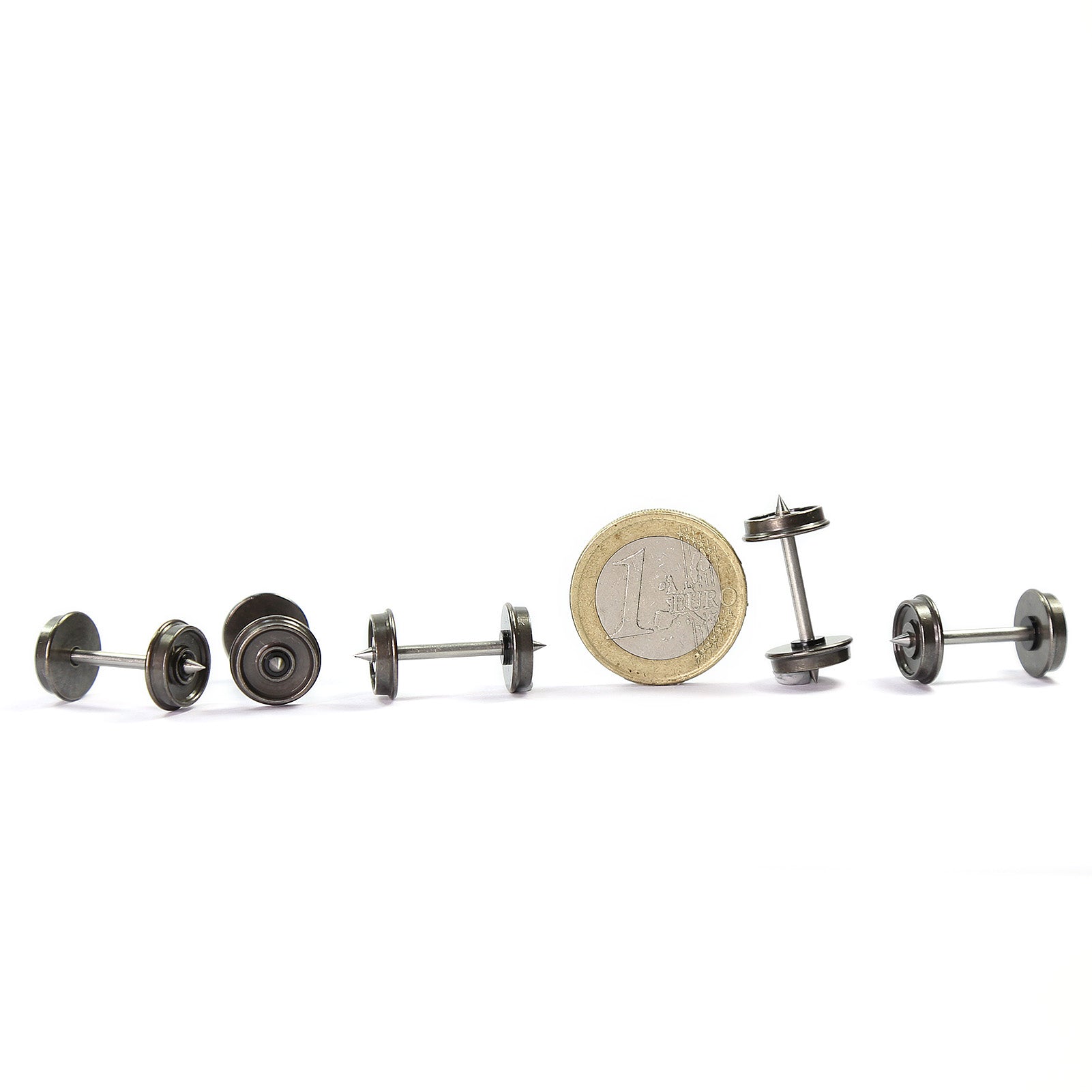C8721 12pcs HO Scale 1:87 36'' Metal DC Wheels