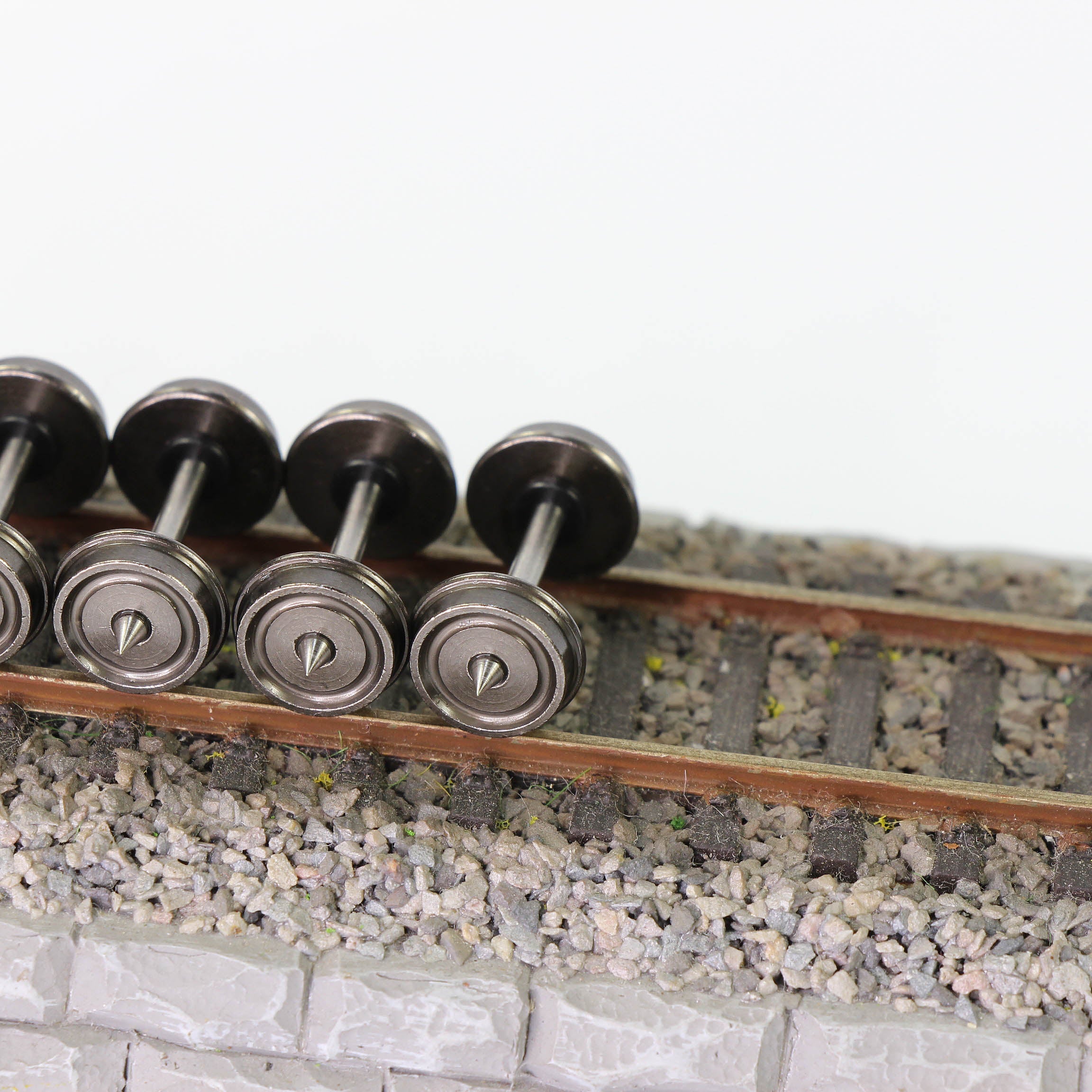 C8725 12pcs HO Scale 1:87 33'' Metal DC Wheels