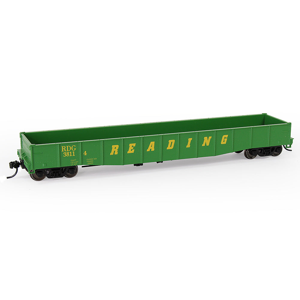 C8743 1pc HO Scale 1:87 Low-side Gondola Car 53ft Model Wagons