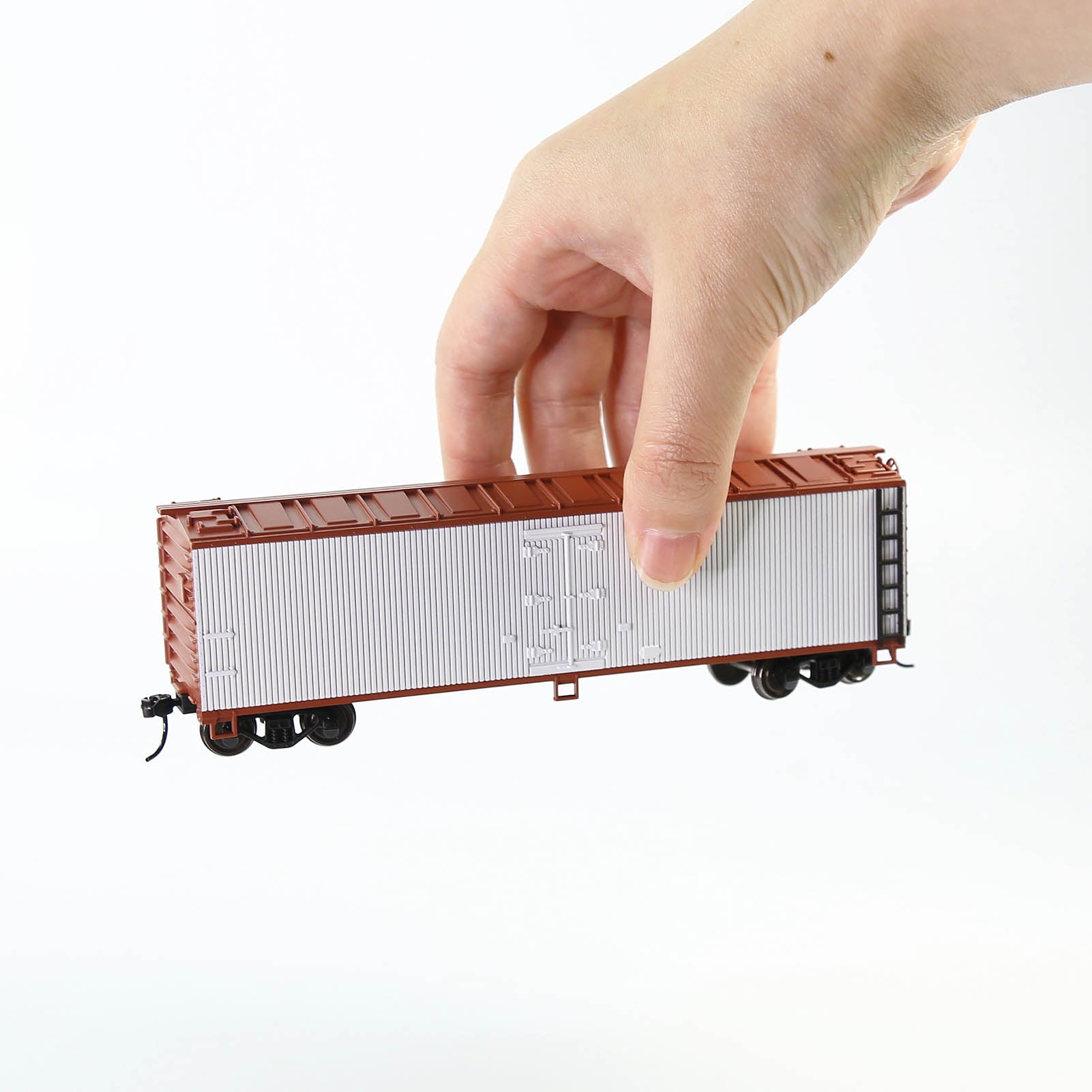 C8747 1pc HO Scale 1:87 Wood Side Reefer 40ft Model Boxcar