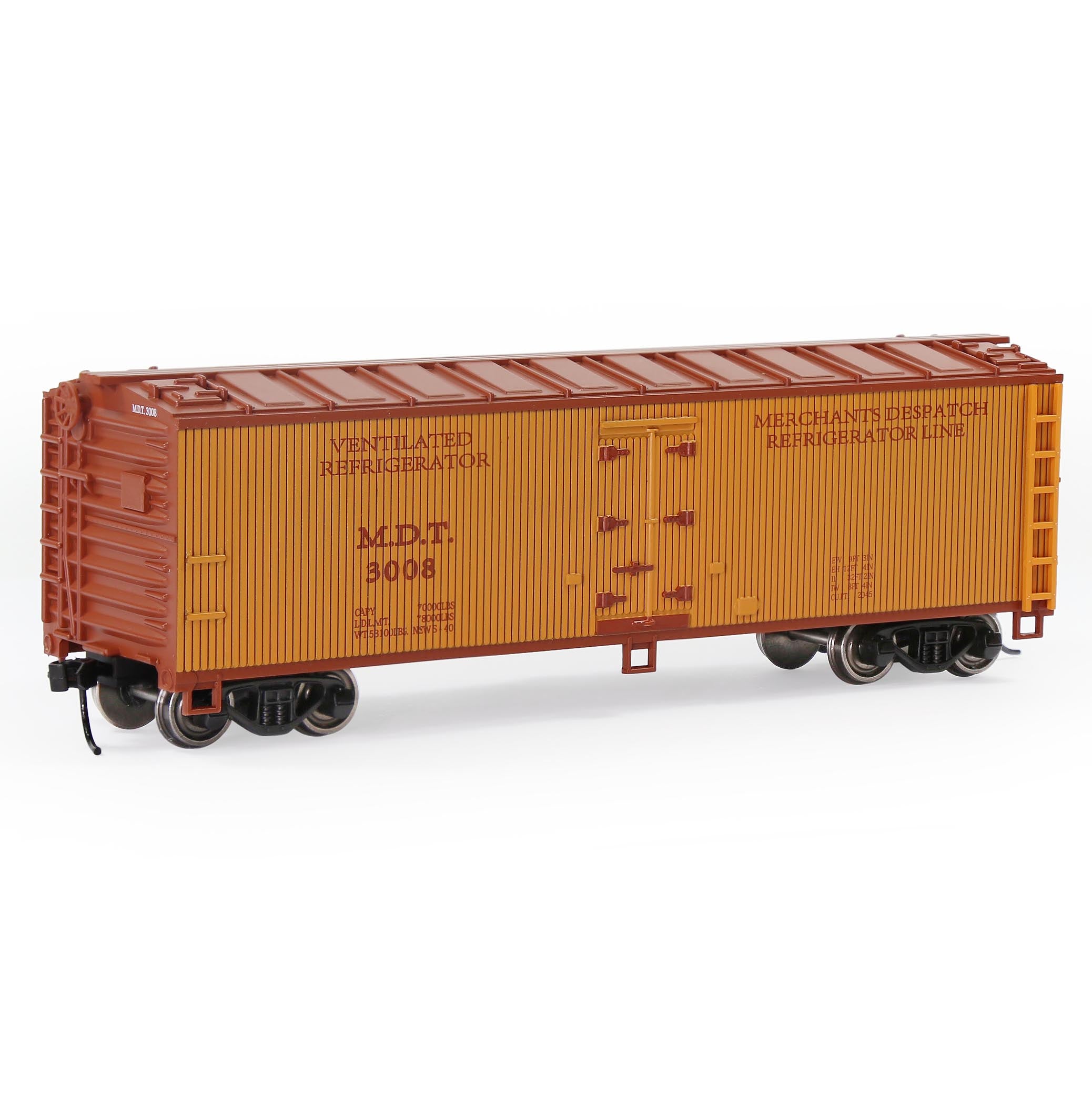 C8747 1pc HO Scale 1:87 Wood Side Reefer 40ft Model Boxcar