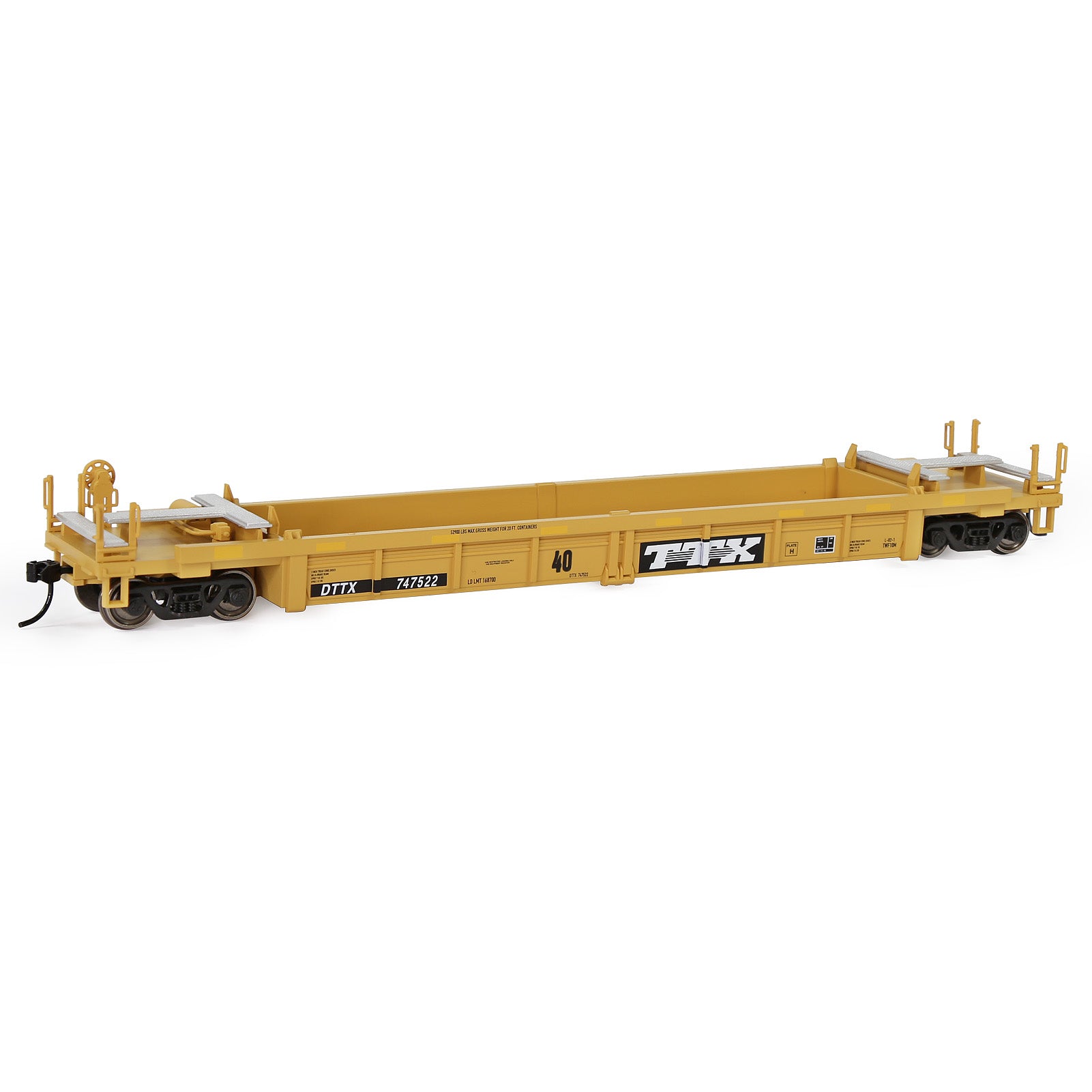 C8749 1pc HO Scale 1:87 40ft Well Car Low Side Wagon