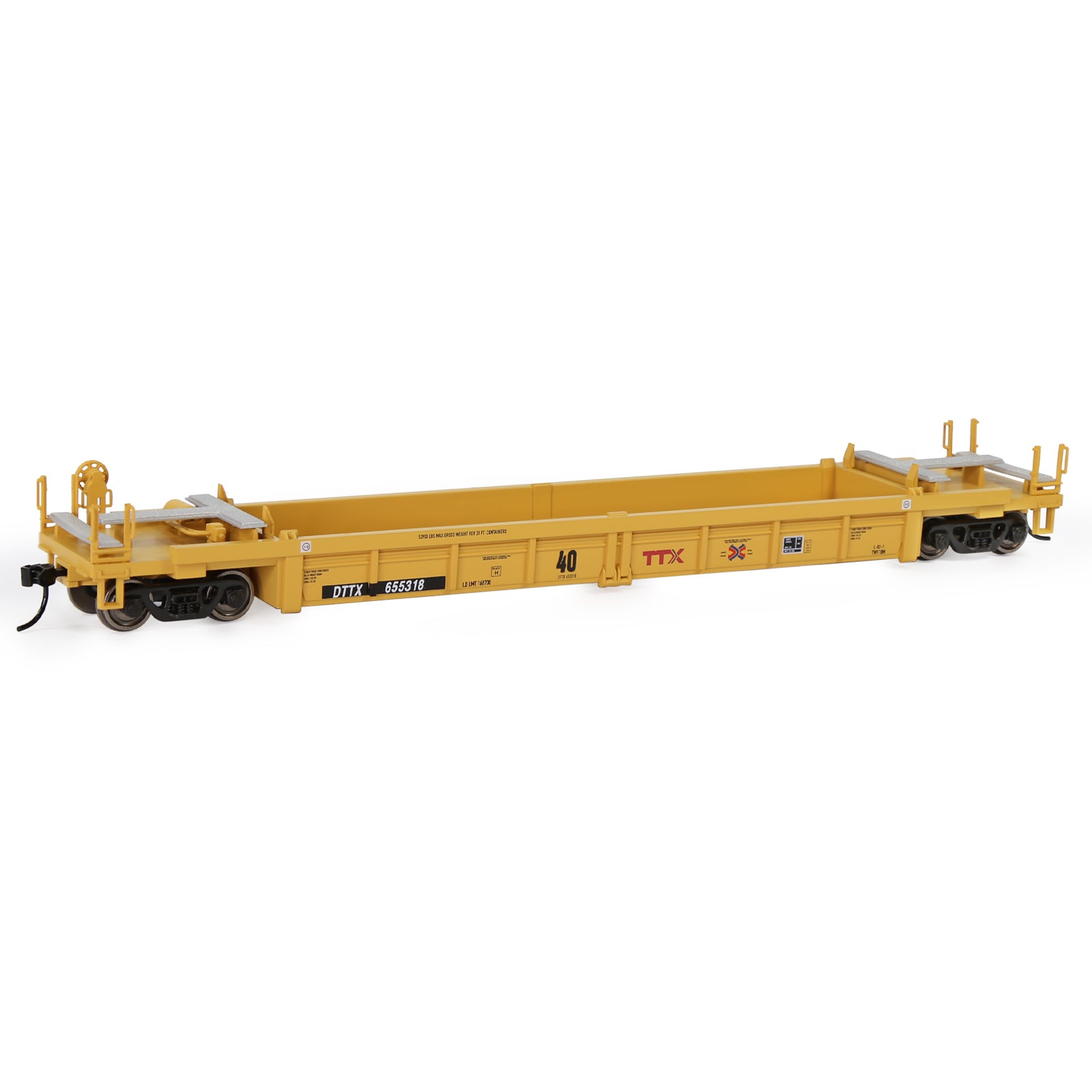 C8749 1pc HO Scale 1:87 40ft Well Car Low Side Wagon