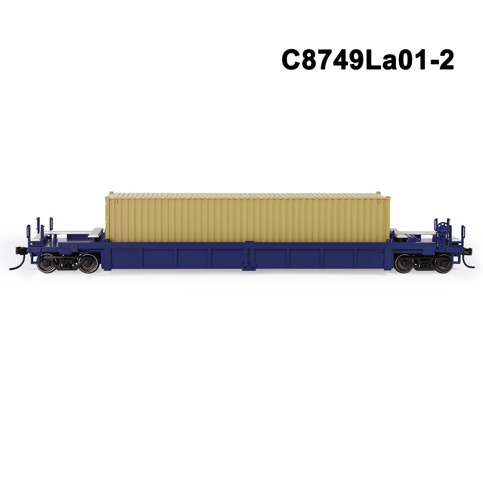 C8749M One Set HO Scale 1:87 40ft Well Car with 40ft or 20ft Container