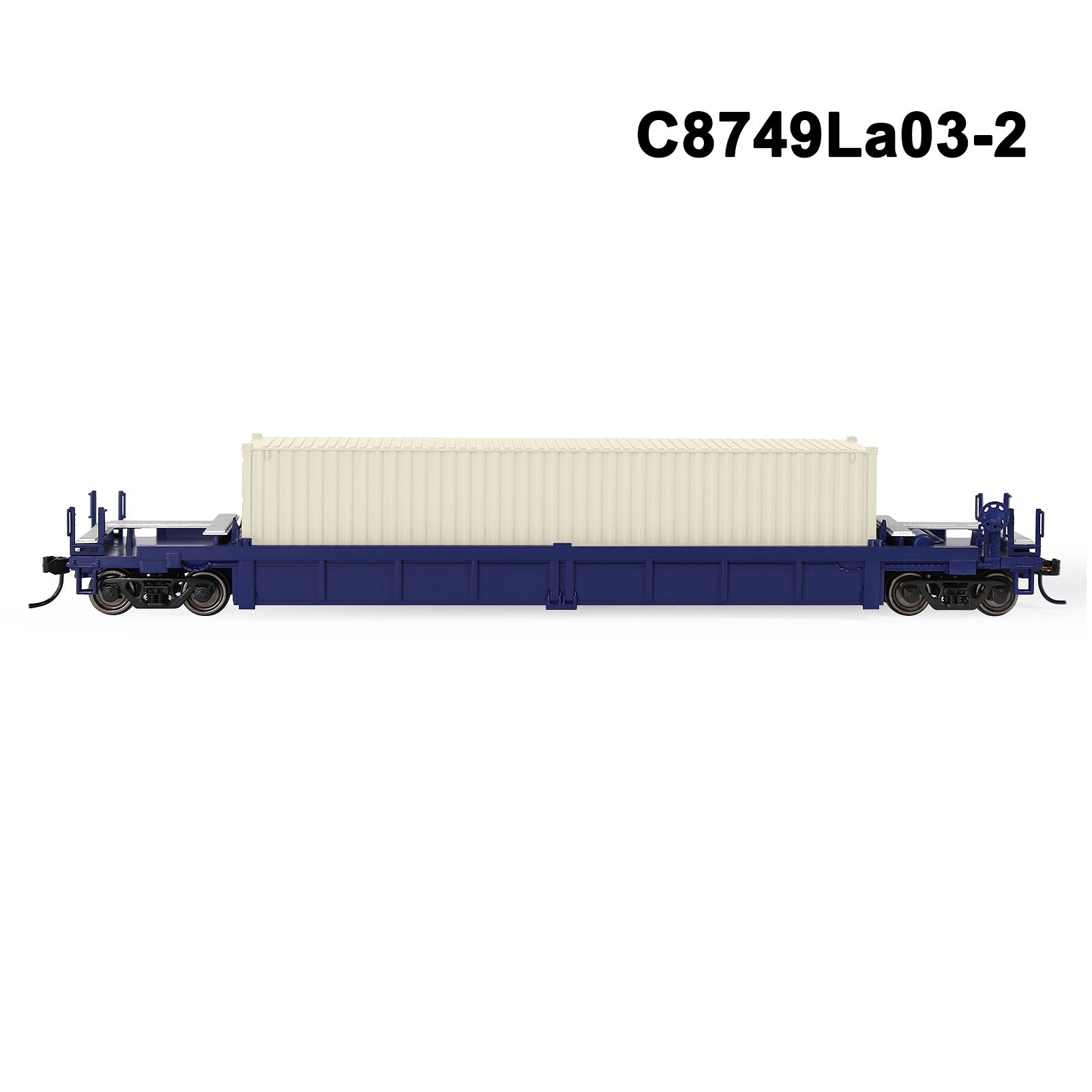 C8749M One Set HO Scale 1:87 40ft Well Car with 40ft or 20ft Container