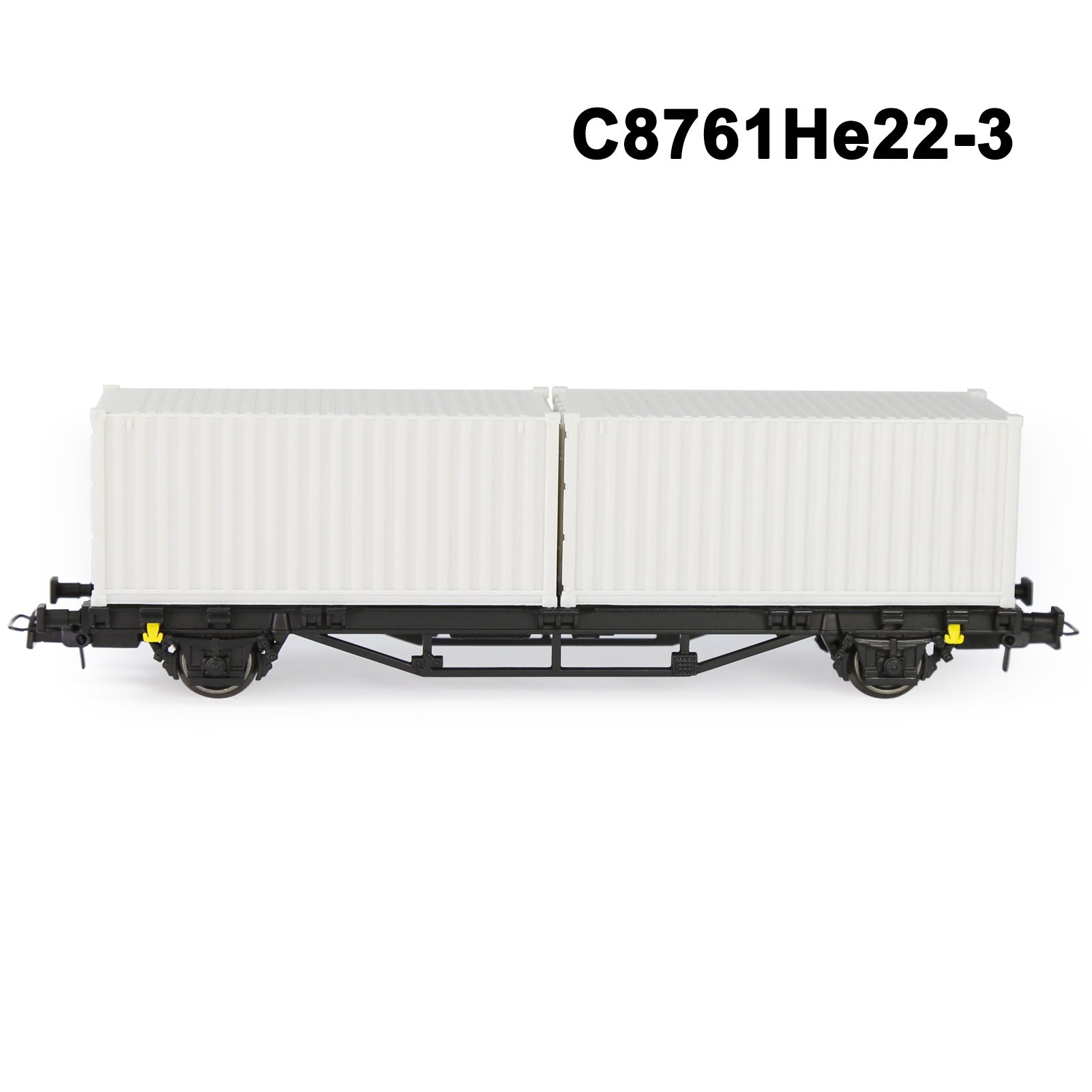 C8761M One set HO Scale 1:87 Model Flat Wagon with Containers