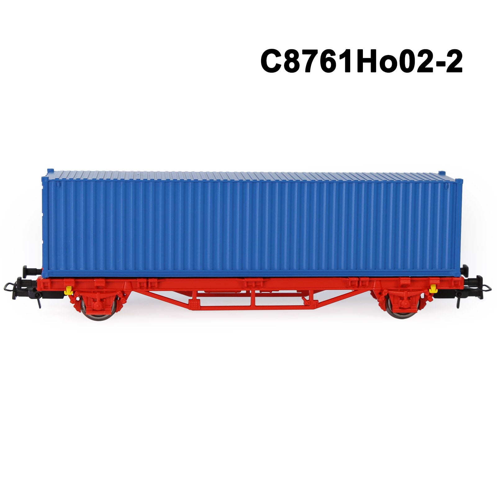 C8761M One set HO Scale 1:87 Model Flat Wagon with Containers