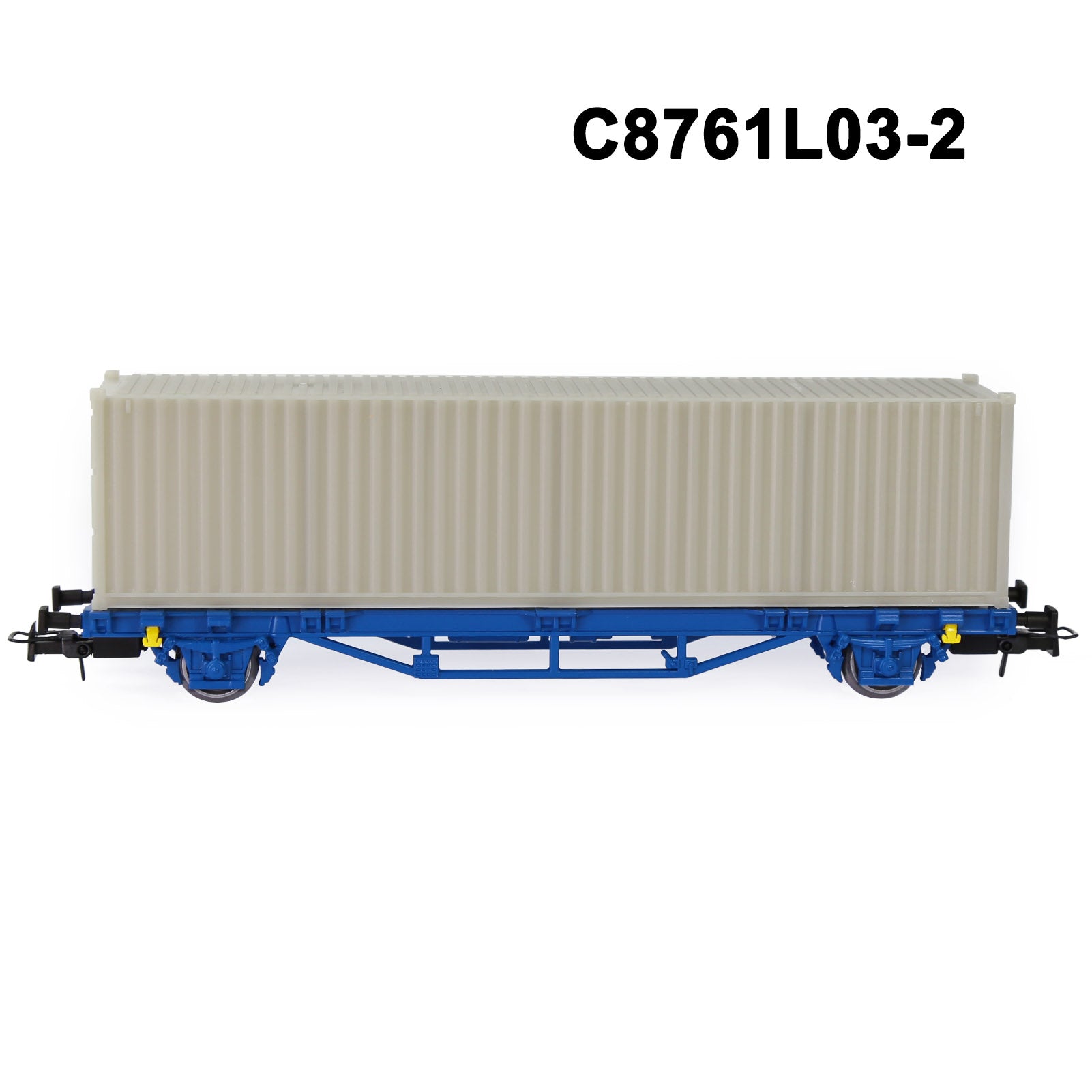 C8761M One set HO Scale 1:87 Model Flat Wagon with Containers