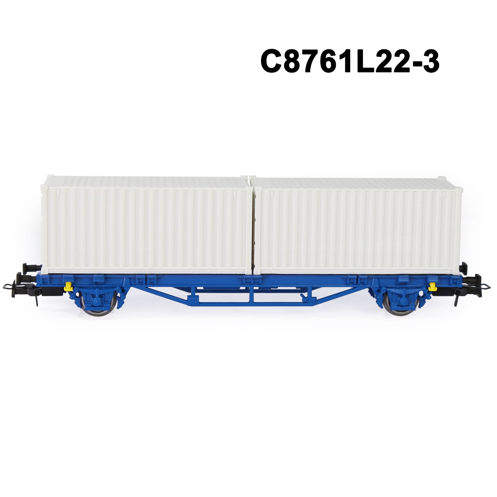 C8761M One set HO Scale 1:87 Model Flat Wagon with Containers