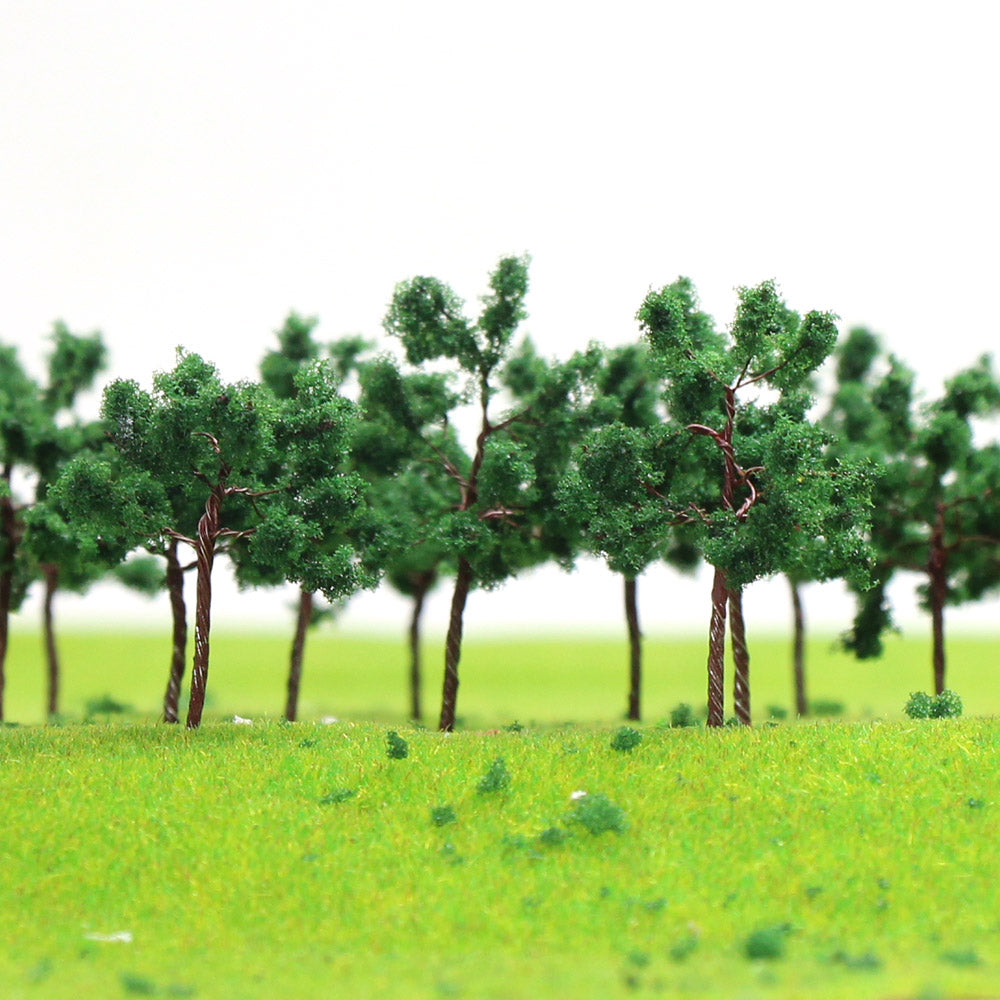 D5027 40pcs N Z Scale 1:160 Model Trees Dark Green 5cm