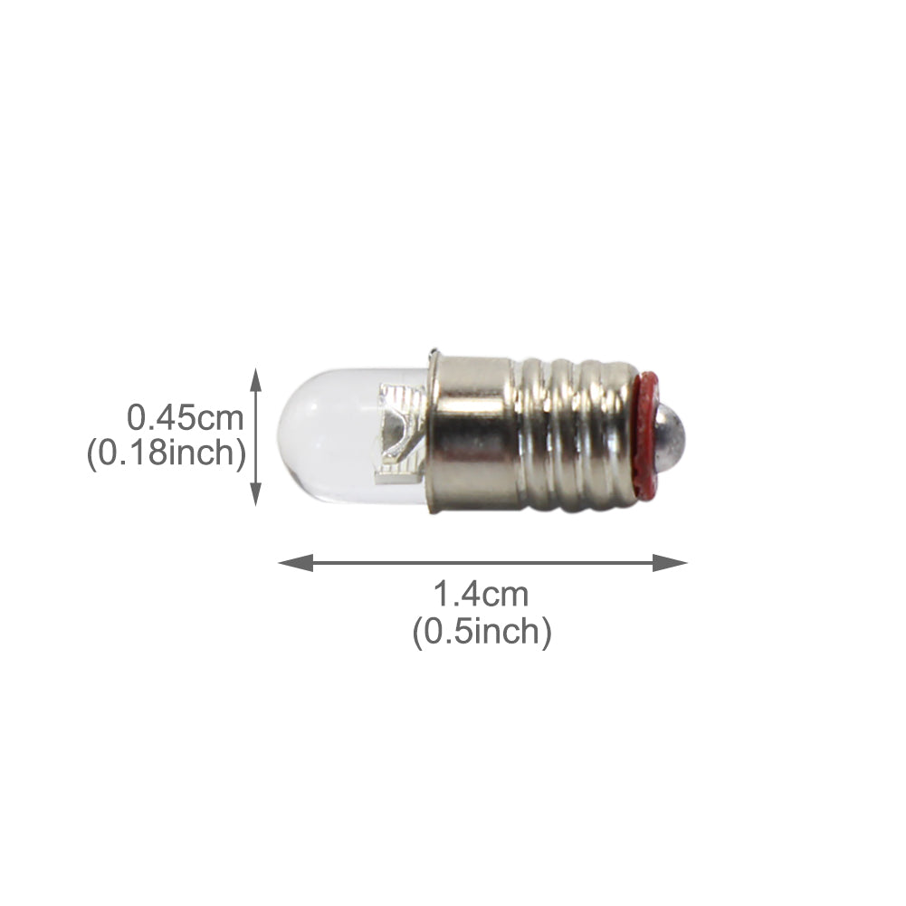 E505 10pcs 4.5mm Screw Bulb E5 E5.5 Leds 12V-14V