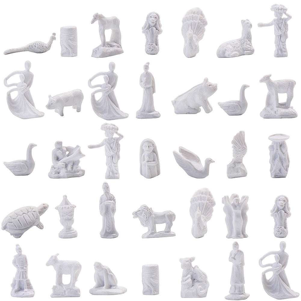 GY06150 35pcs N Scale 1:150 Statue Sculpture Fountain