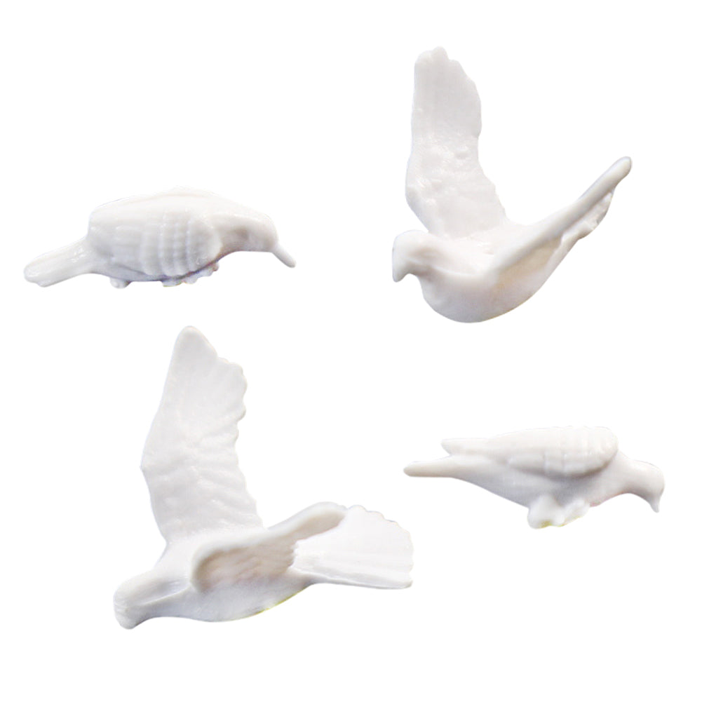 GY26075 24pcs OO HO Scale 1:75 Plastic Model Pigeon Dove Bird
