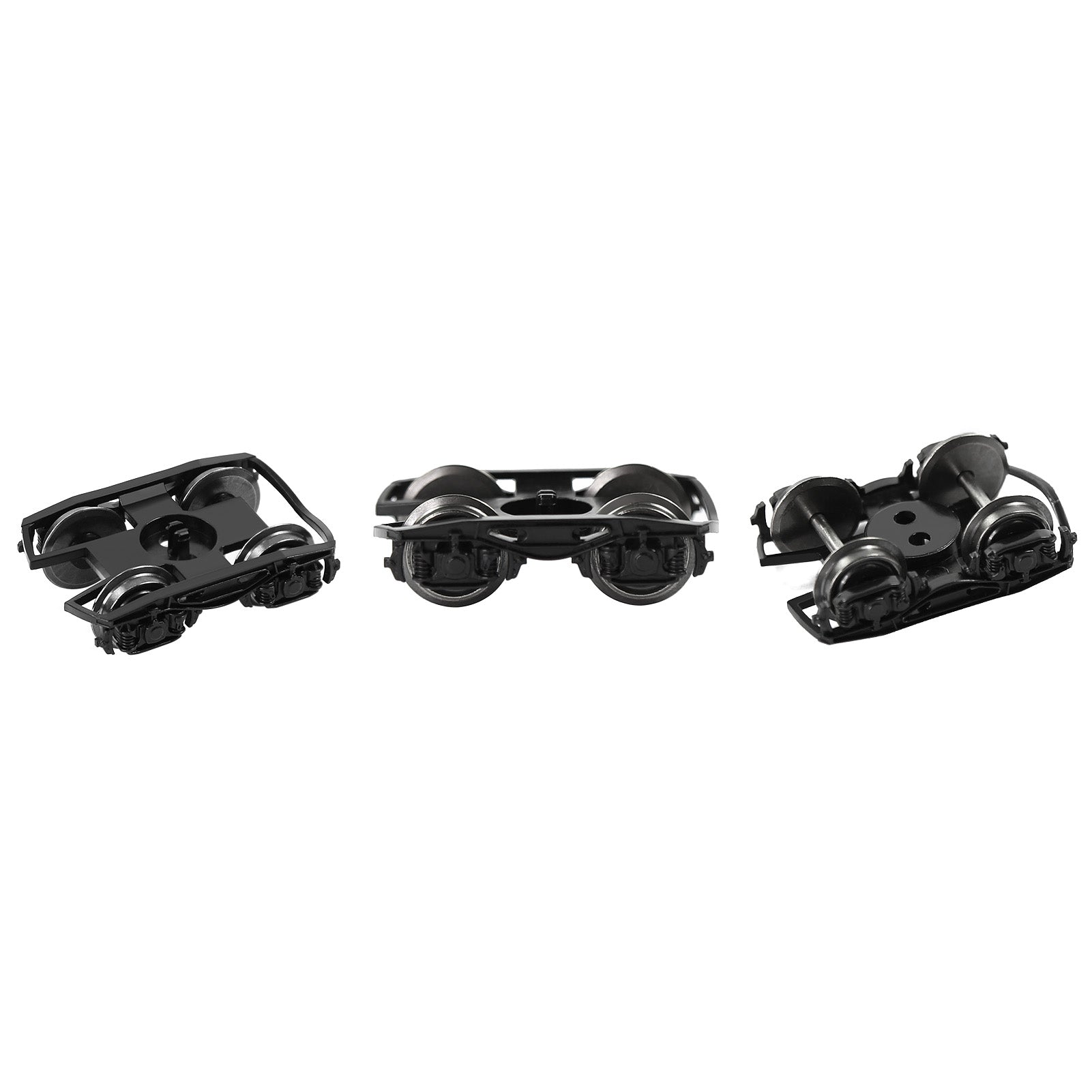 HP1687 2pcs HO Scale 1:87 Model Railway Bogies 36" Metal DC Wheels