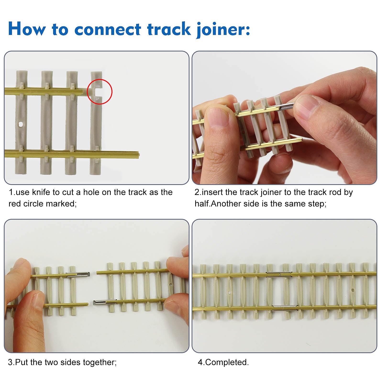 HP27HO 3pcs HO Scale 1:87 Track Flexible Rail 46cm
