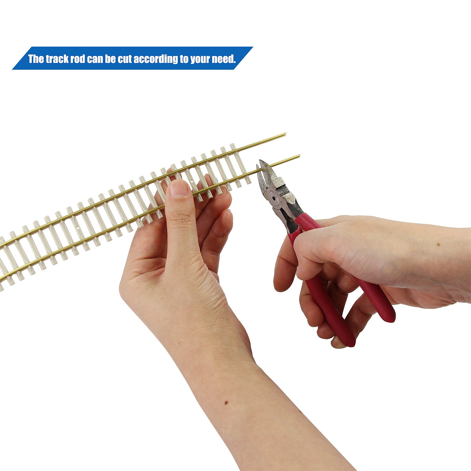 HP27HO 3pcs HO Scale 1:87 Track Flexible Rail 46cm