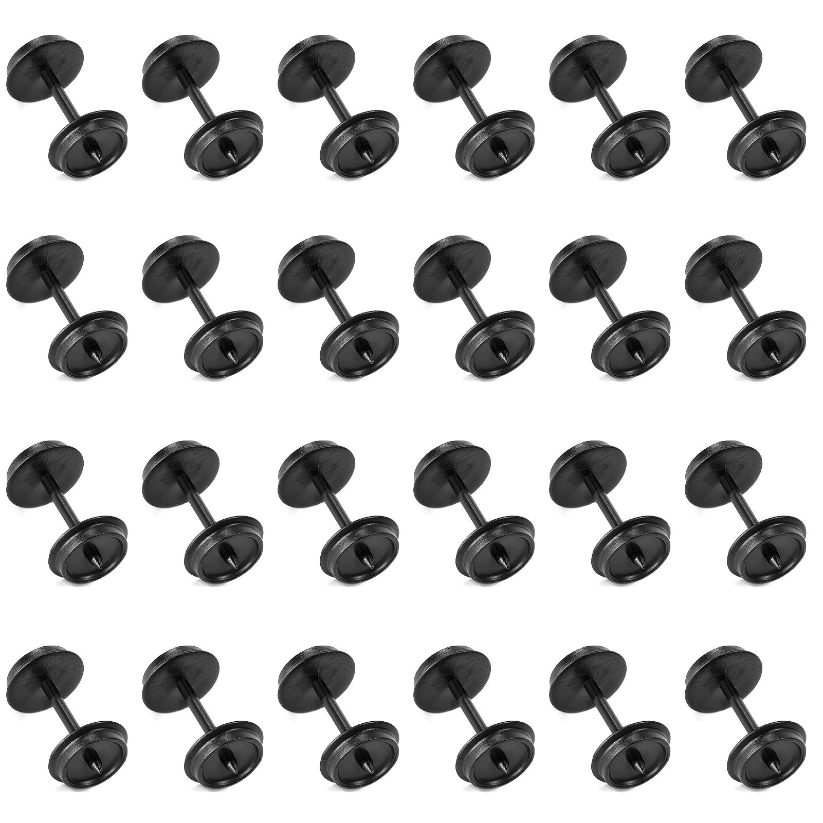 HP29HO 24pcs HO Scale 1:87 POM Plastic 36'' Wheels