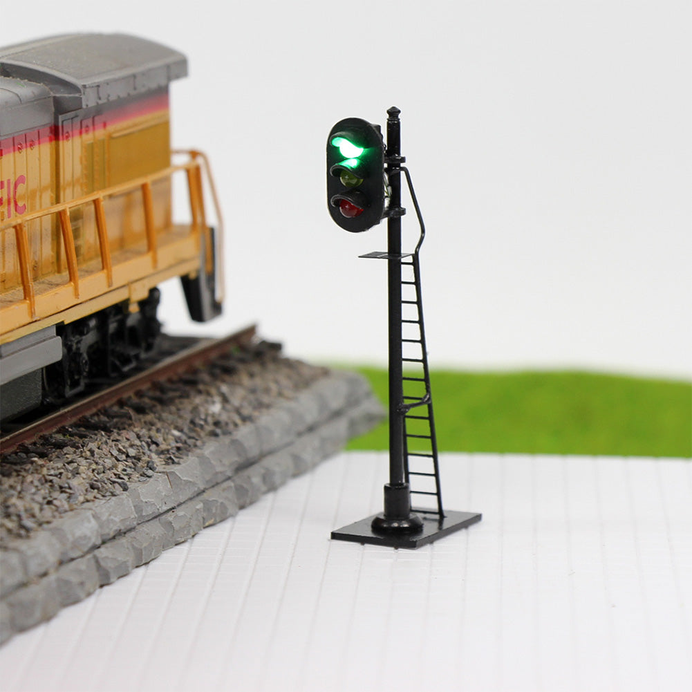 WANGCL 8 STKS Model Spoorweg Trein Lamp Posts LED Straatlantaarn Lampen WANGCL 8 STKS Model Spoorweg Trein Lamp Posts LED Straatlantaarn Lampen
