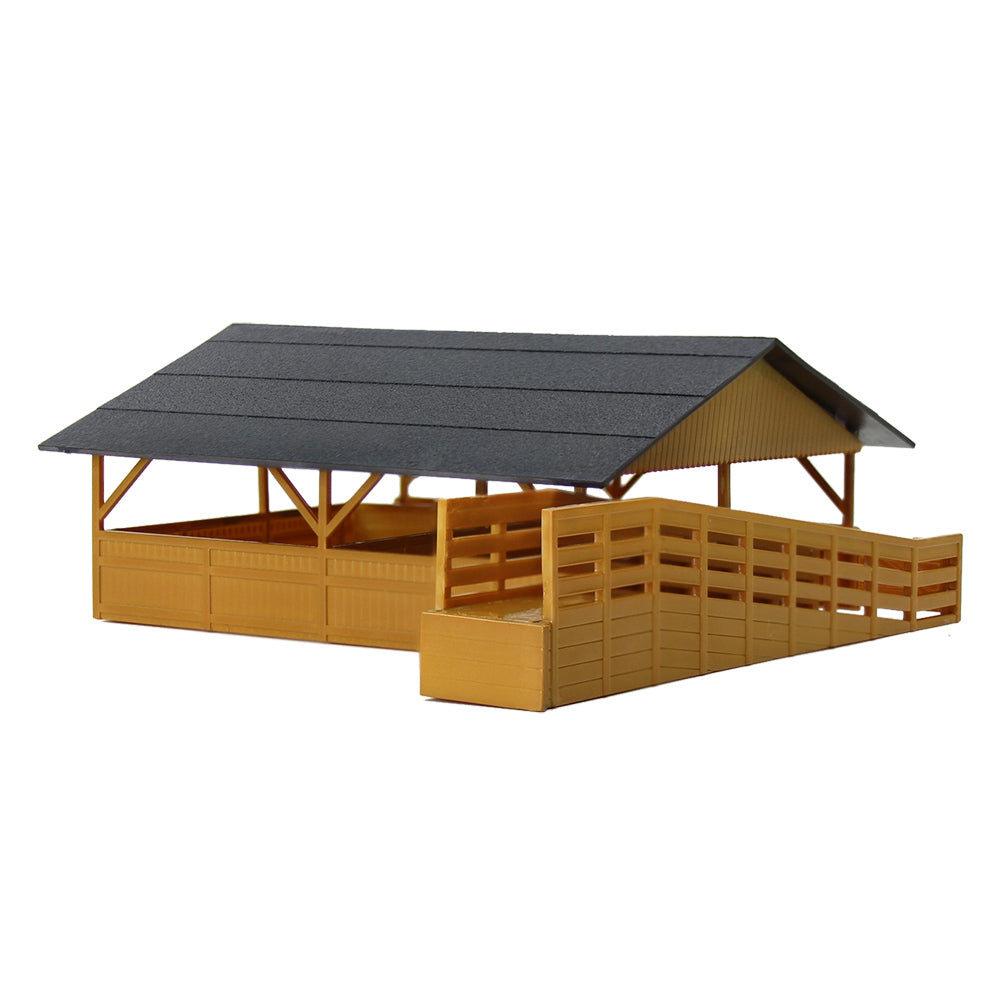 JZ8701 1pc HO Scale 1:87 Cattle Shed Horses Stable Farm