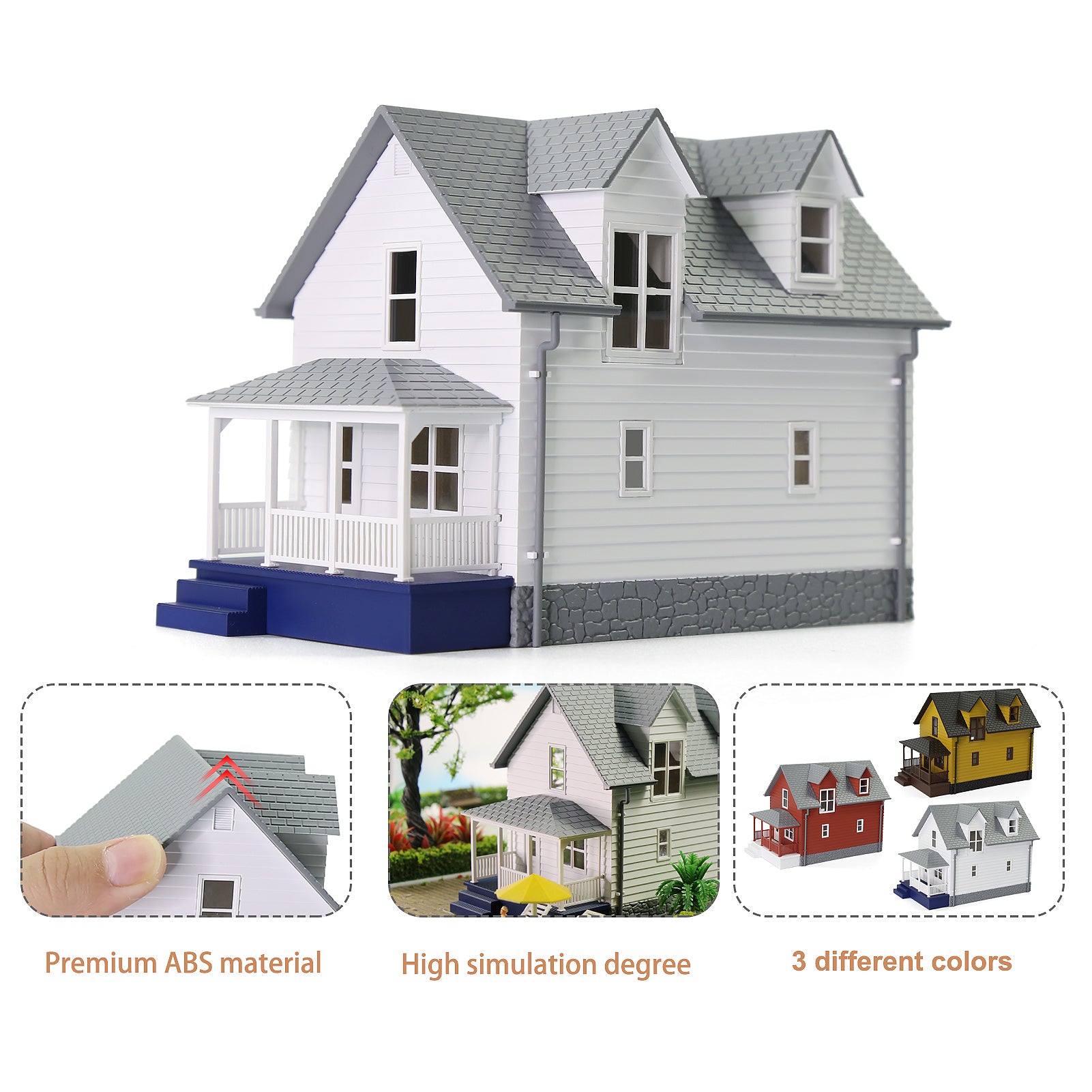 JZHO01 1 piece HO Scale 1:87 Model House