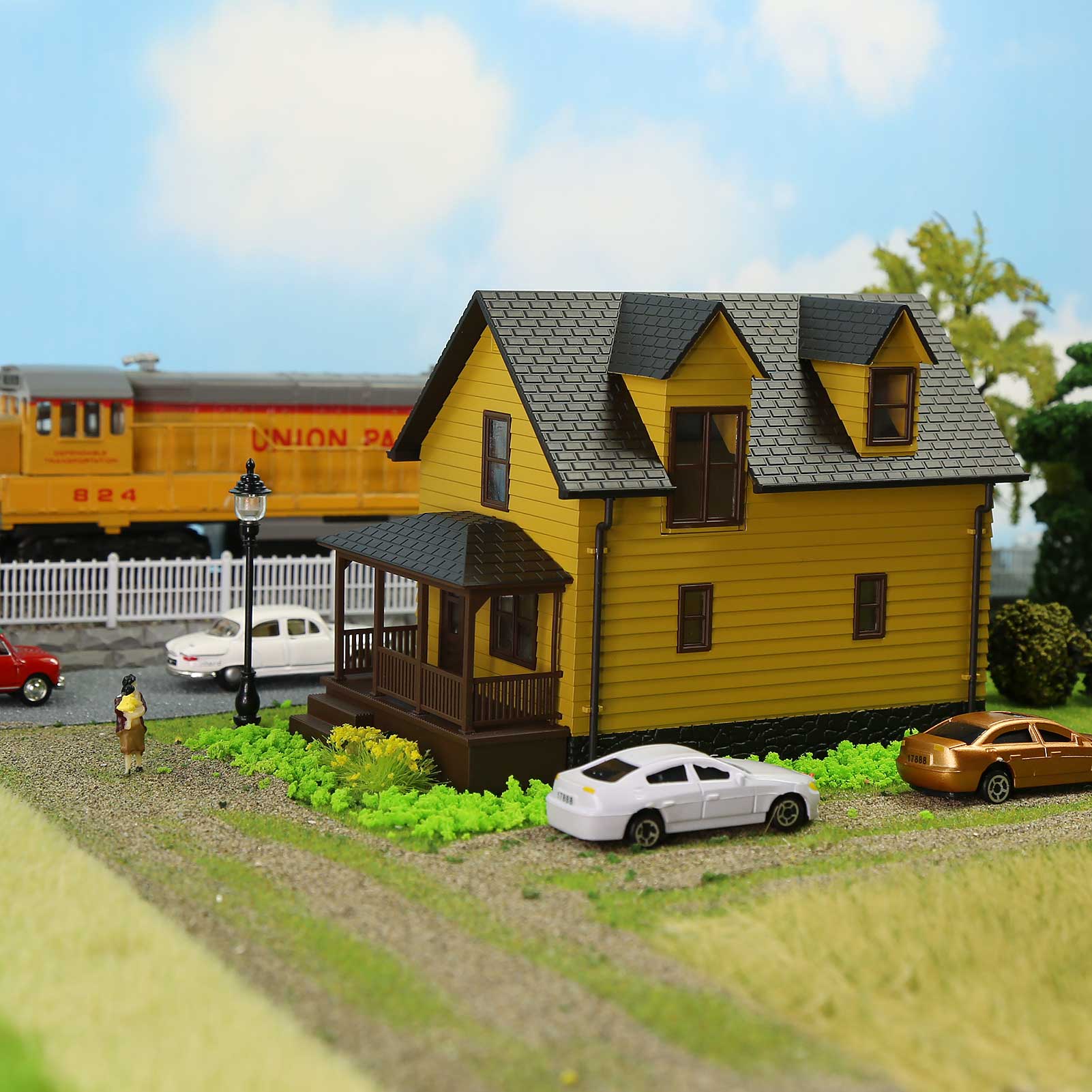 JZHO01 1 piece HO Scale 1:87 Model House