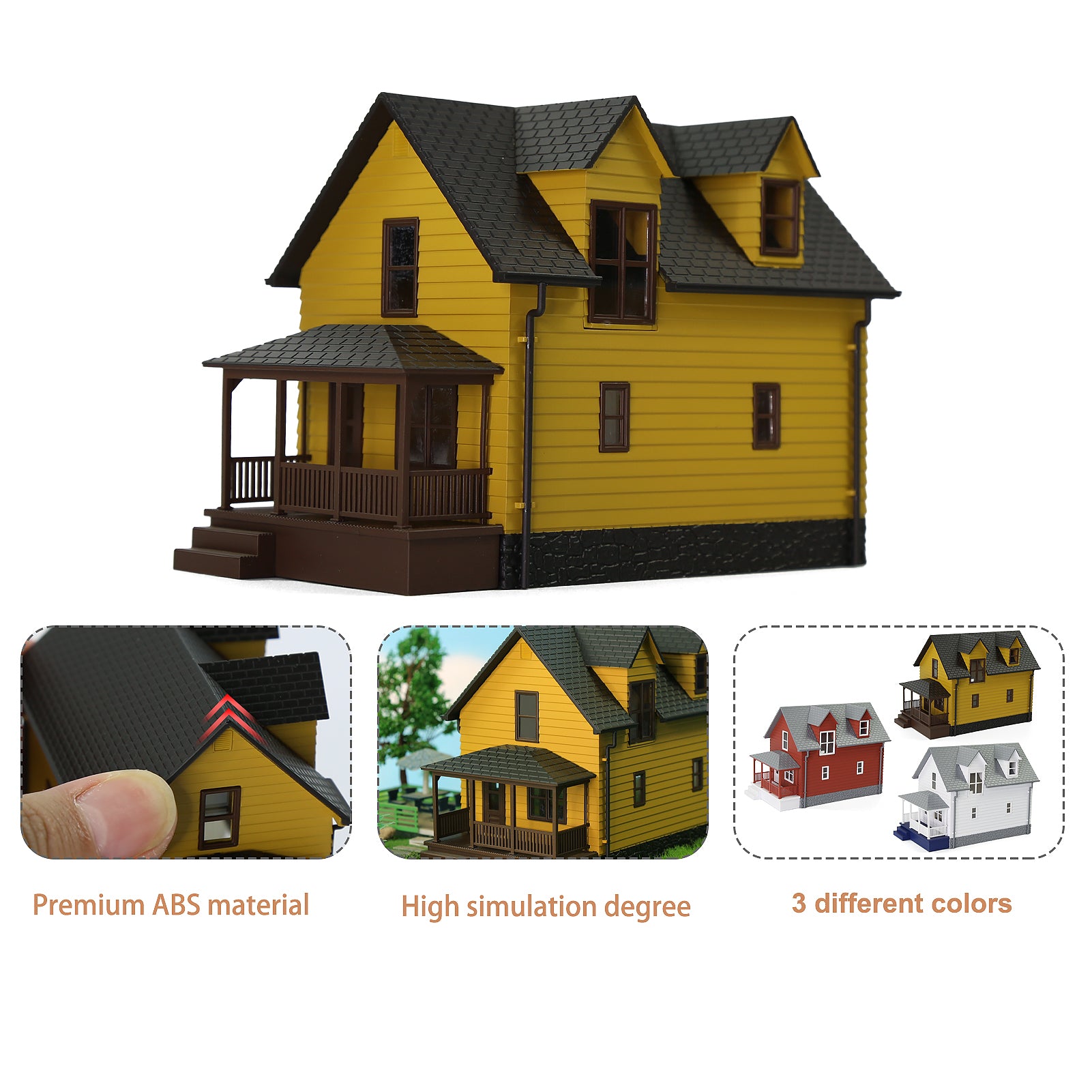 JZN01 1pc N Scale 1:160 Model House Residential Building Architectural