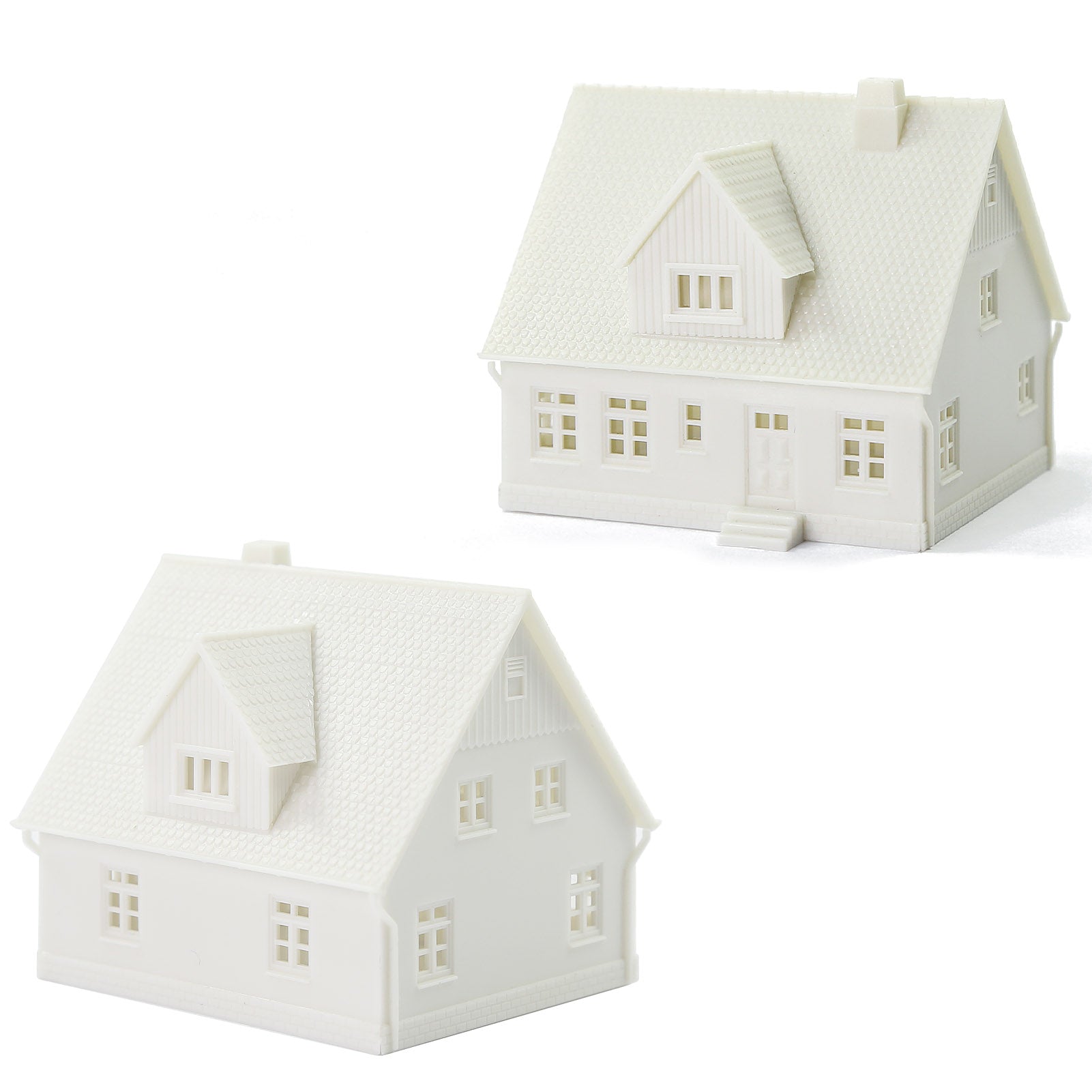 JZN02JJ 1pc N Scale 1:160 Model Village House White Unassembled Building