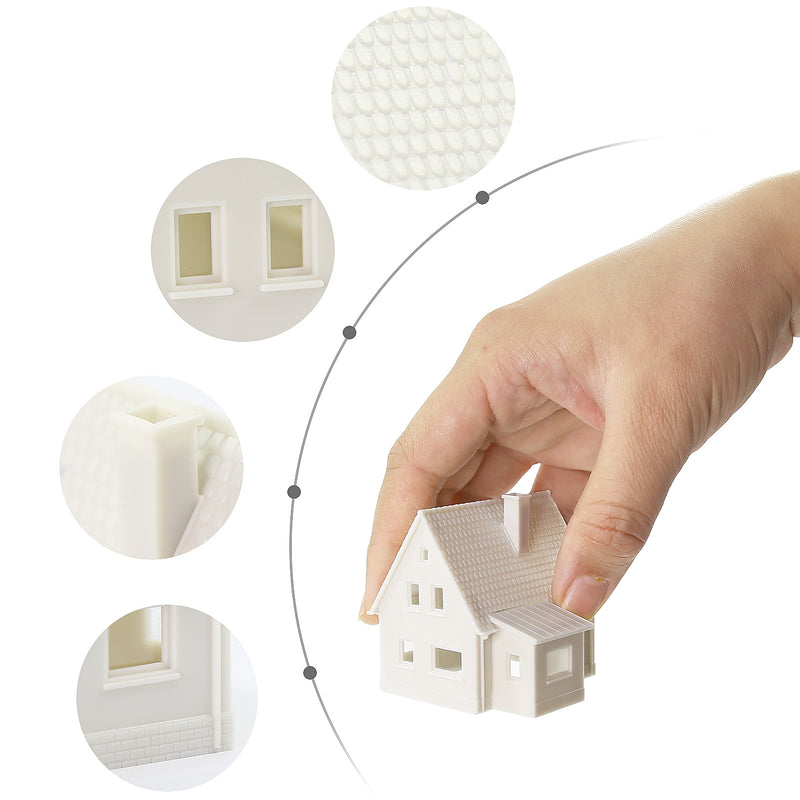 Cool Little N Scale House Kit - 1:160 Model Village Building Unpainted - View #2