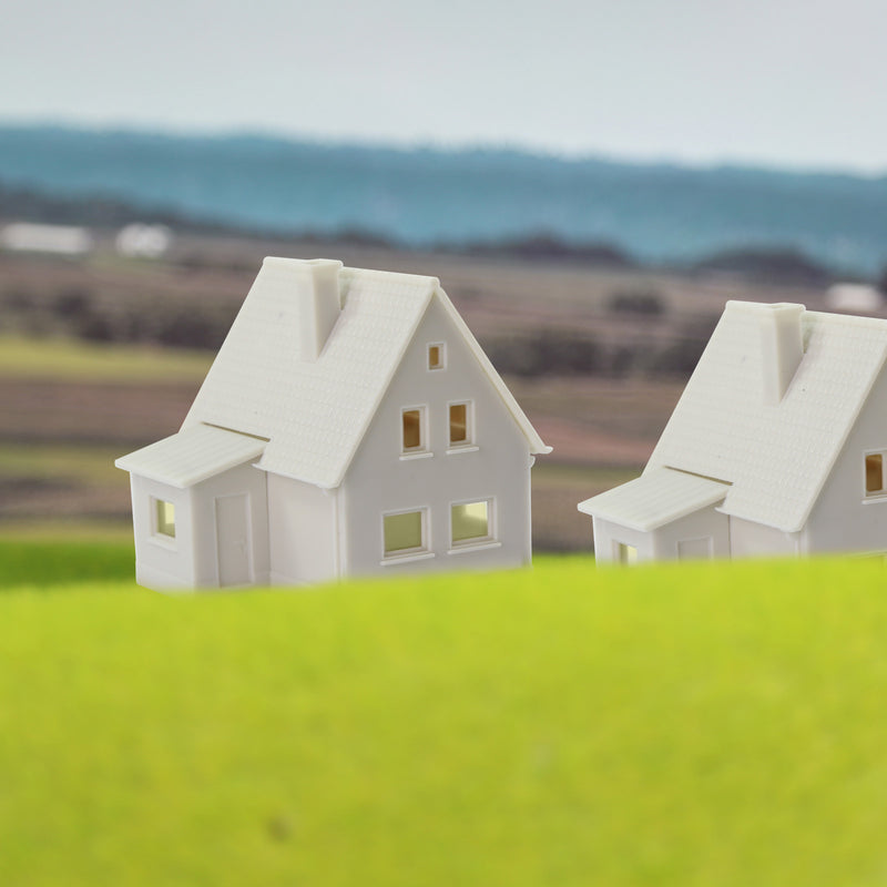 Cool Little N Scale House Kit - 1:160 Model Village Building Unpainted