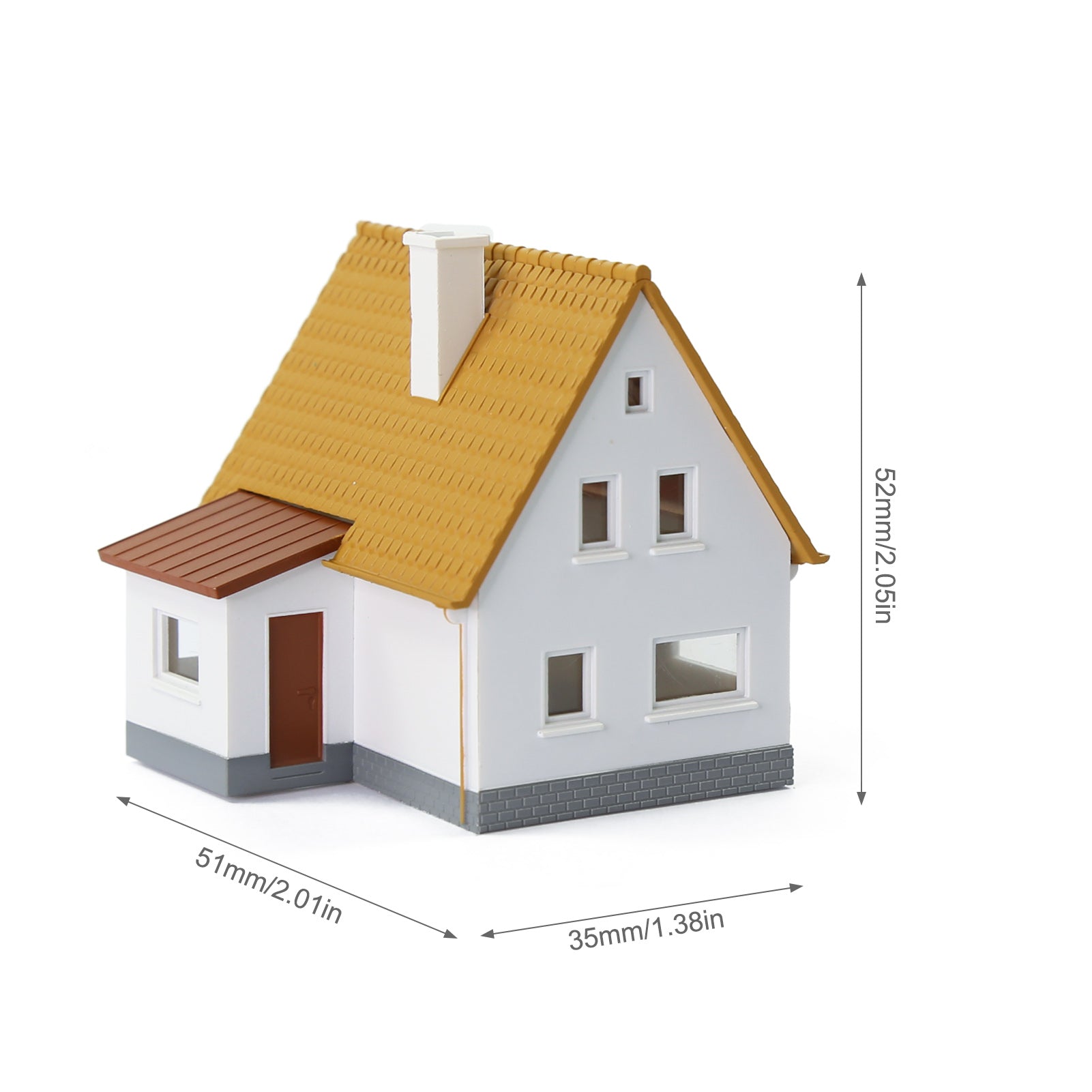 JZN03 1pc N Scale 1:160 Model Village House Pre-built Building Layout