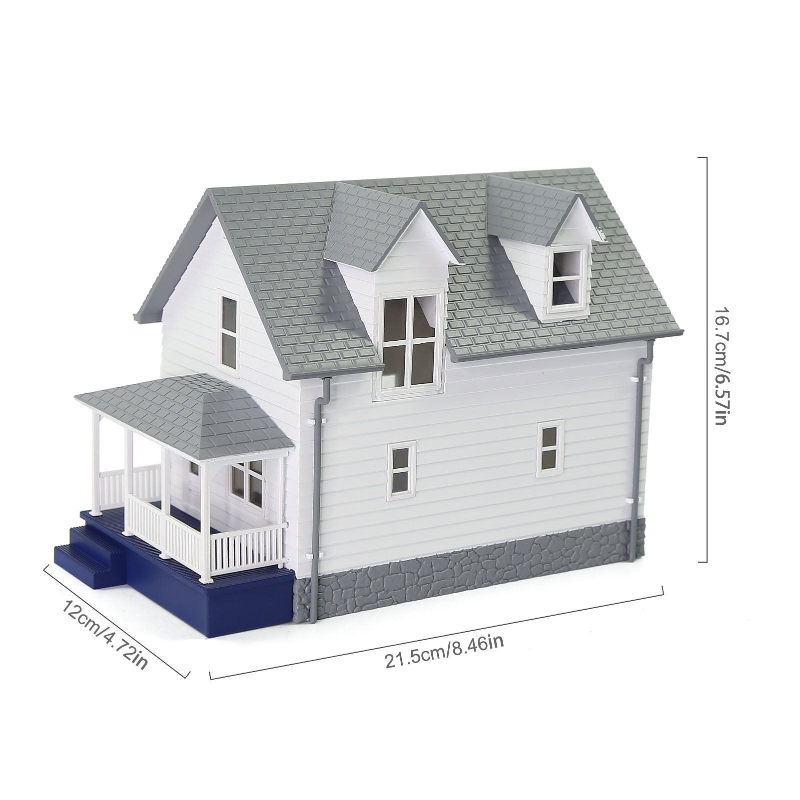 JZO01 1pc O Scale 1:50 Model House Assembled Building Architectural