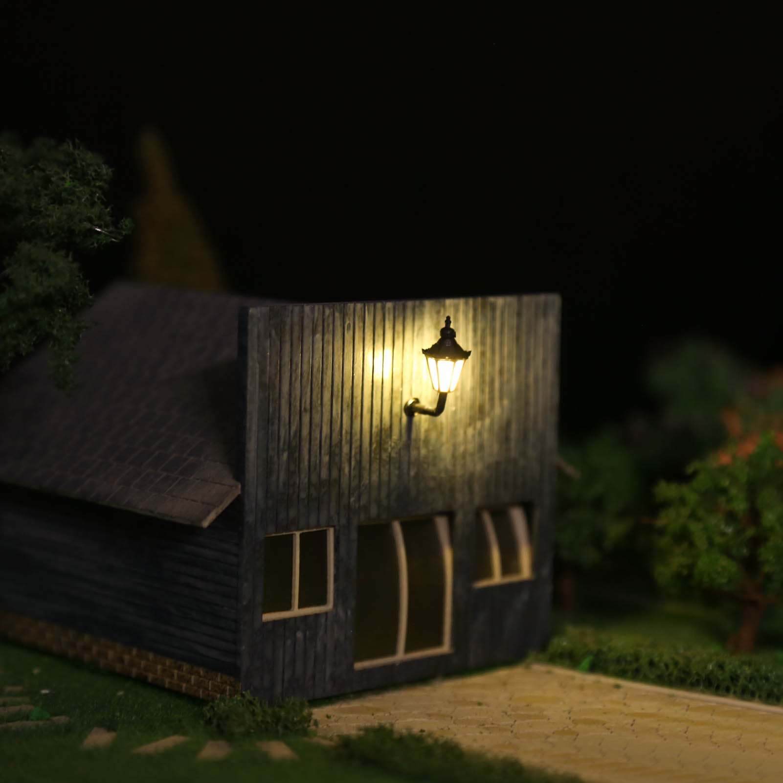 LBD05 5pcs N Scale 1:160 Hanging Lamps Wall Lights