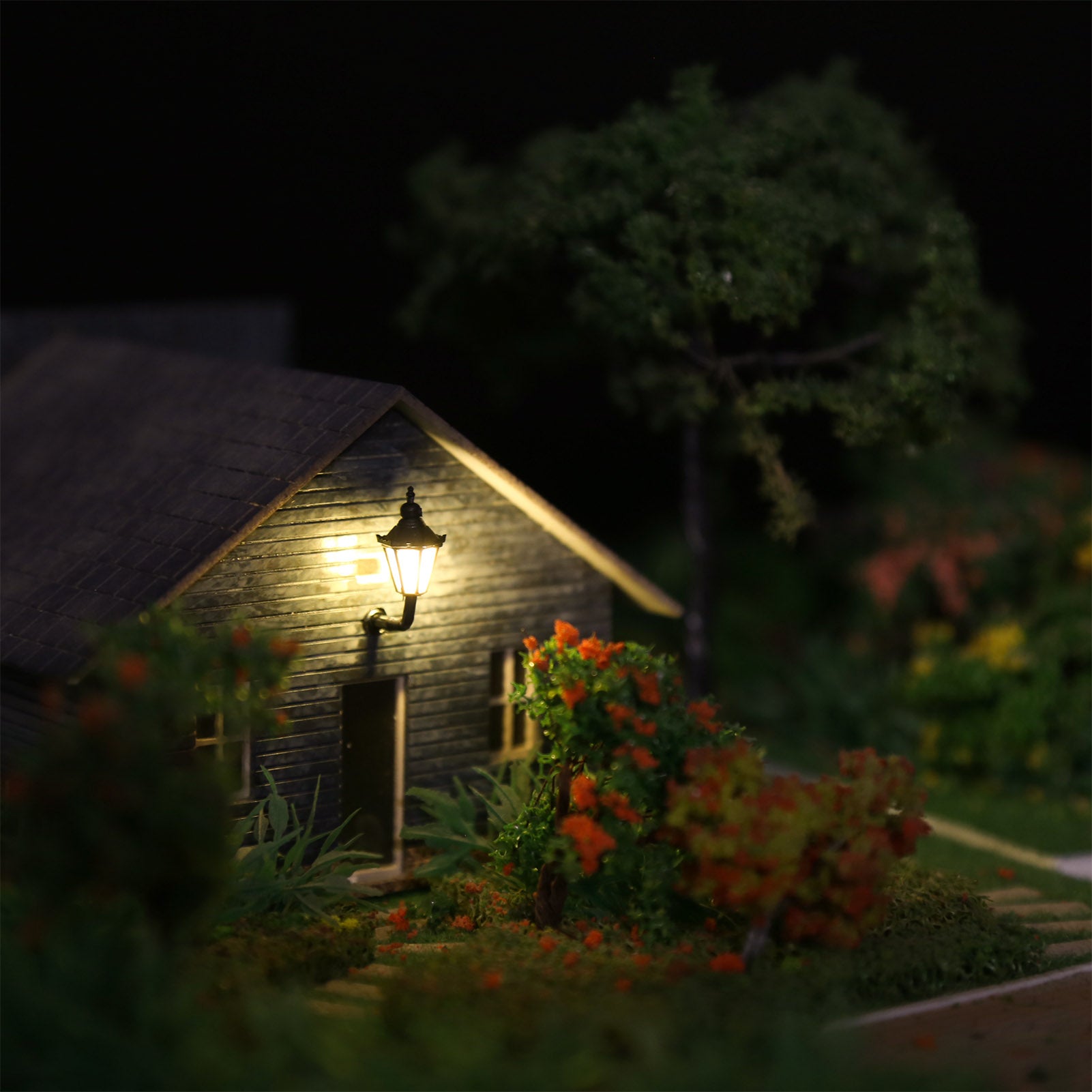 LBD06 5pcs Z/N Scale 1:200 Lamps Outdoor Wall Lgihts 12V
