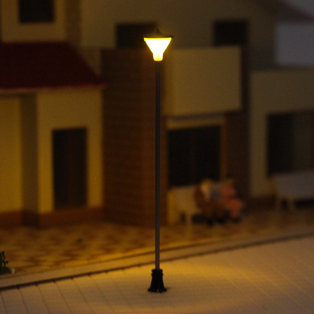 LCX05 10pcs OO/HO/TT Scale Lamppost Street Lights LED