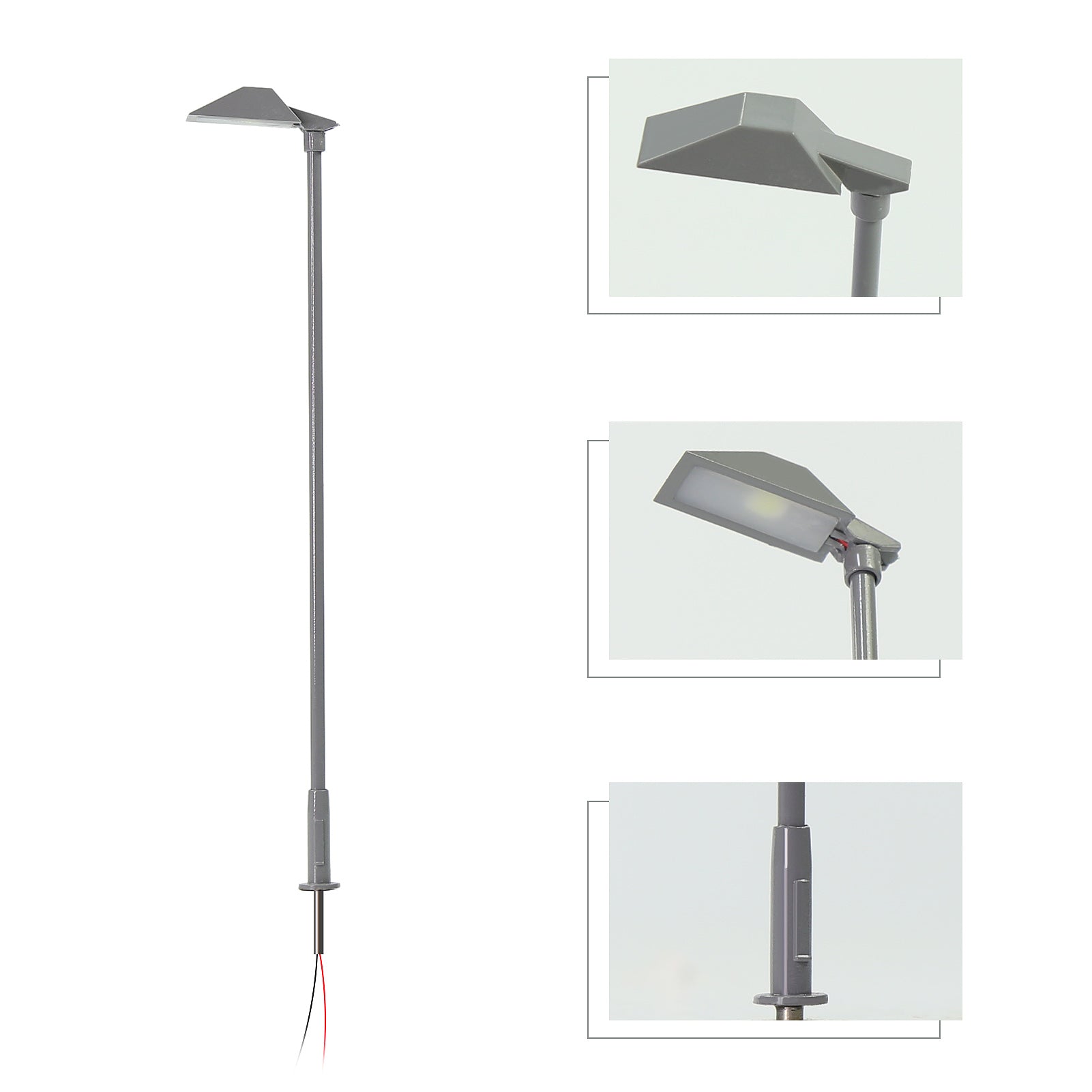 LD01 5pcs Model Metal Lamp Street Light LED Shade