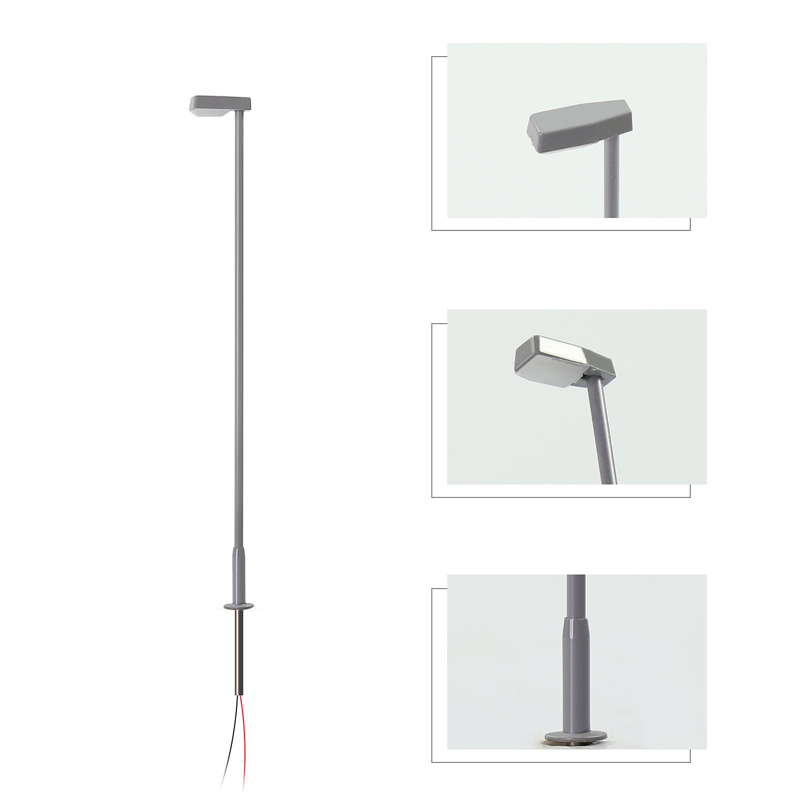 LD09 5pcs Metal Street Light Lamps with Cover LEDs