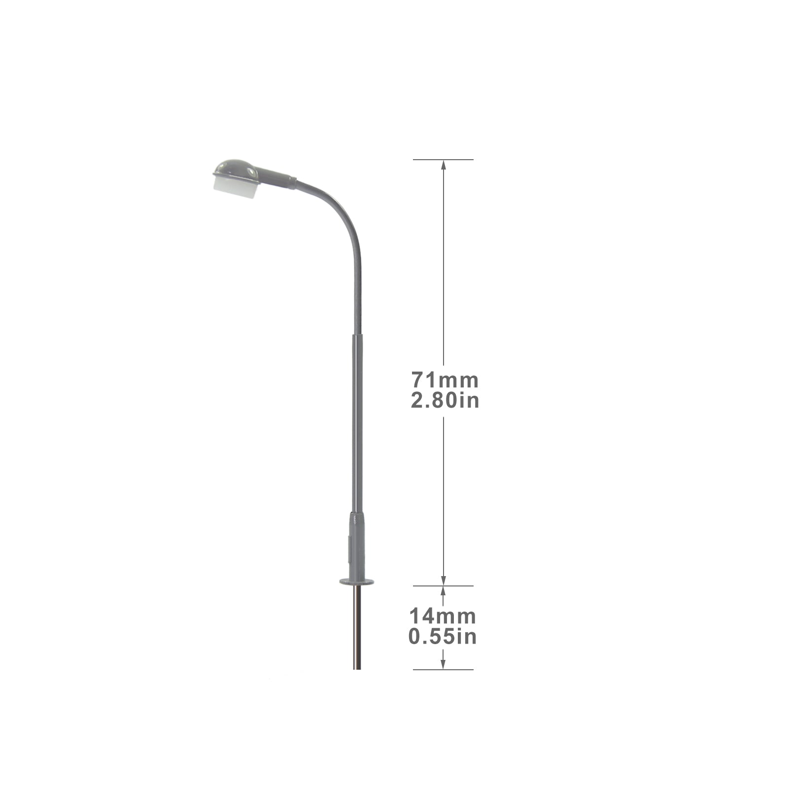 LD10 5pcs Metal Street Light Lamps with Cover LEDs