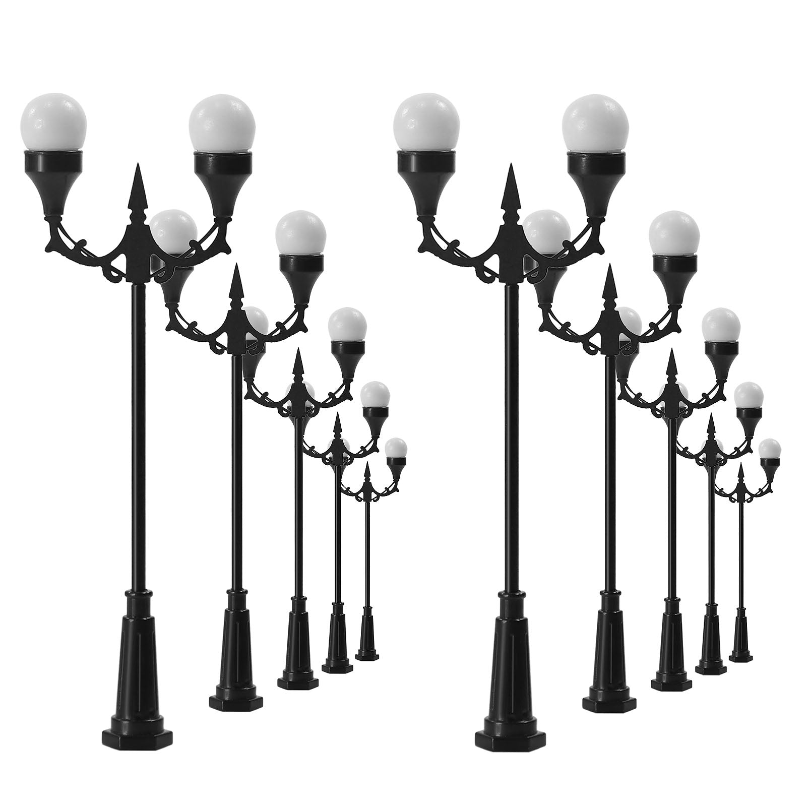 LFT14OOWM 10pcs OO/HO Scale 1:75 Lamppost Street Light LED