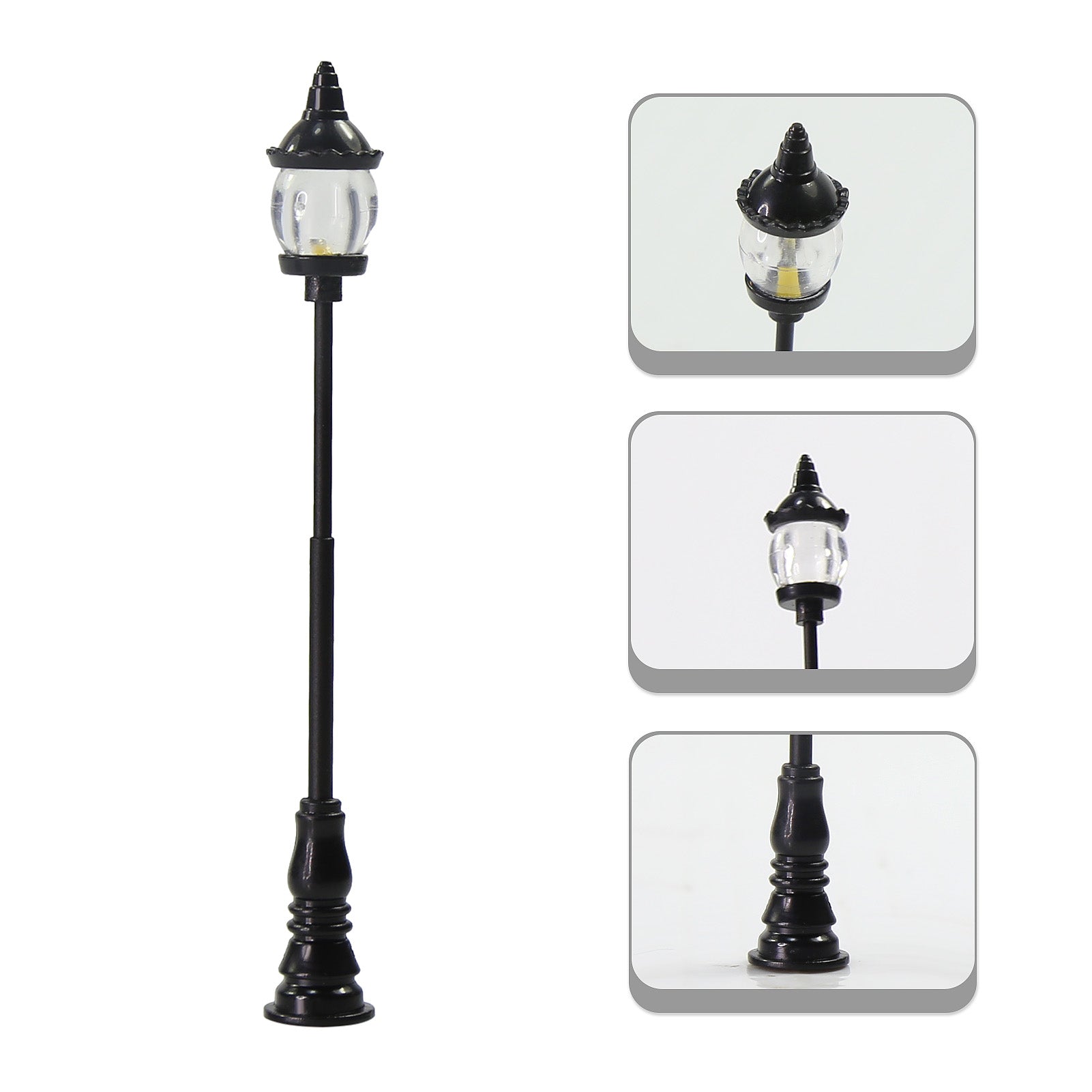 LFT15OOWM 10pcs OO/HO Scale 1:75 Vintage Lamppost Street Light