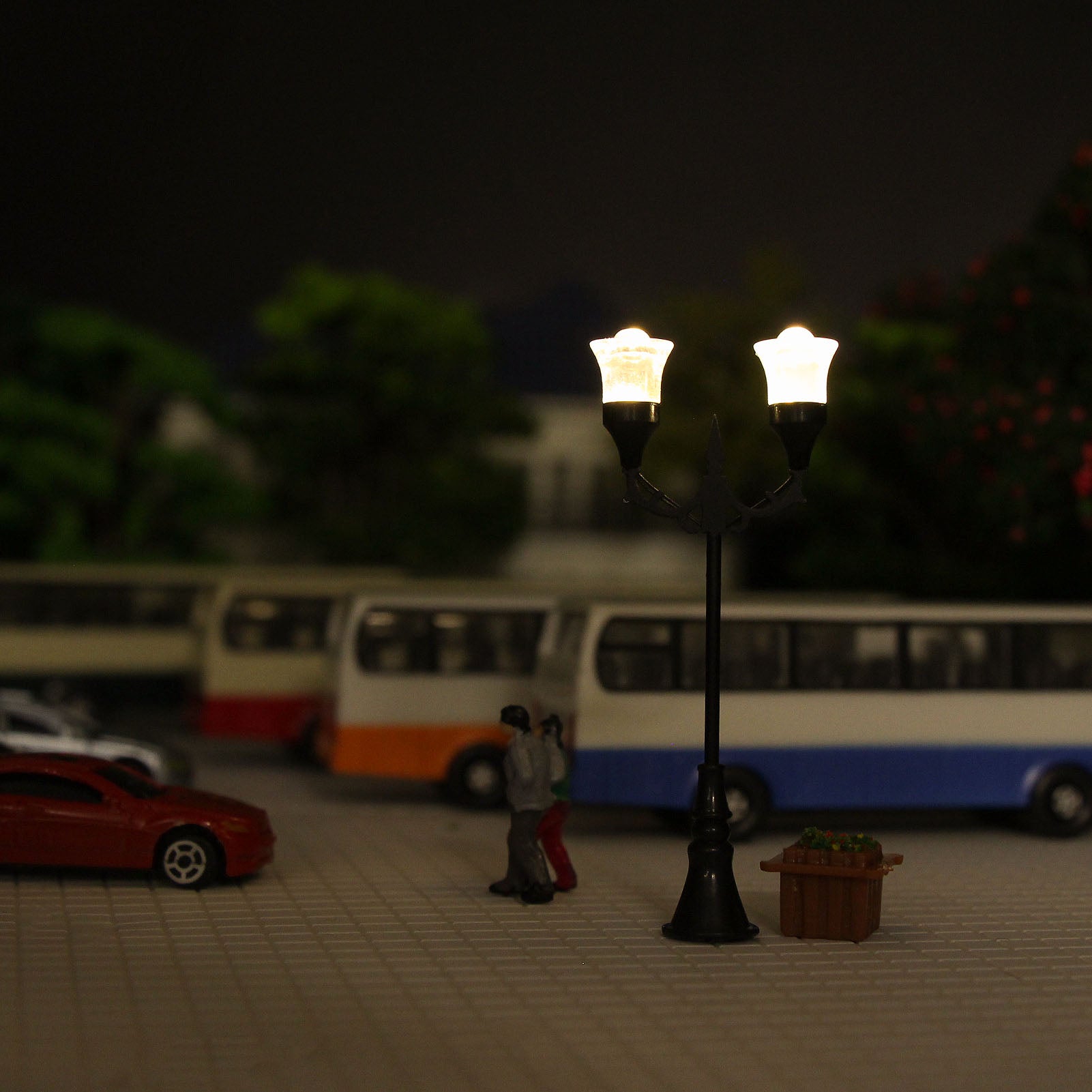 LFT18OOWM 10pcs OO/HO Scale 1:75 Lamps Street Light LED