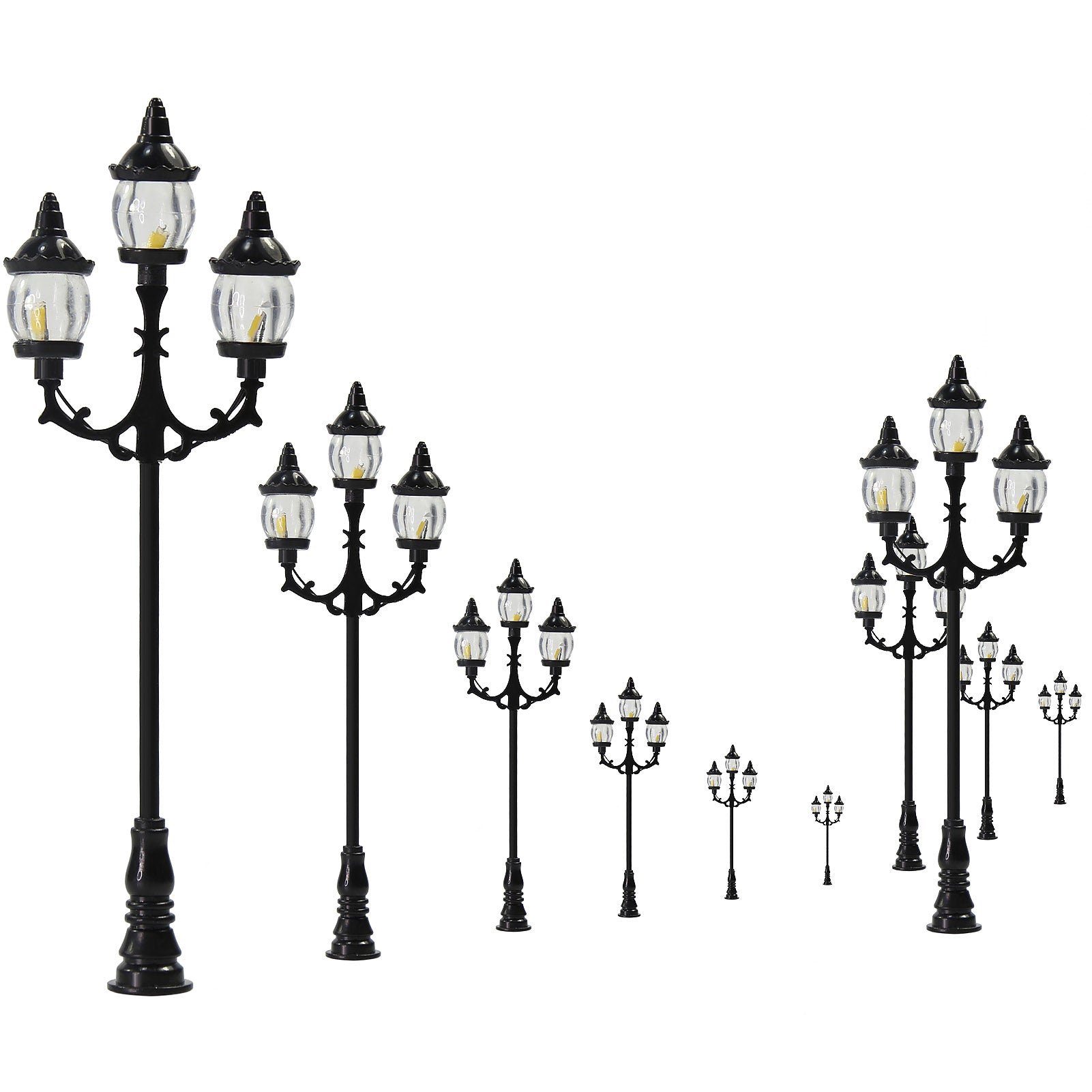 LFT19OOWM 10pcs OO/HO Scale 1:75 Lamps Street Light LED