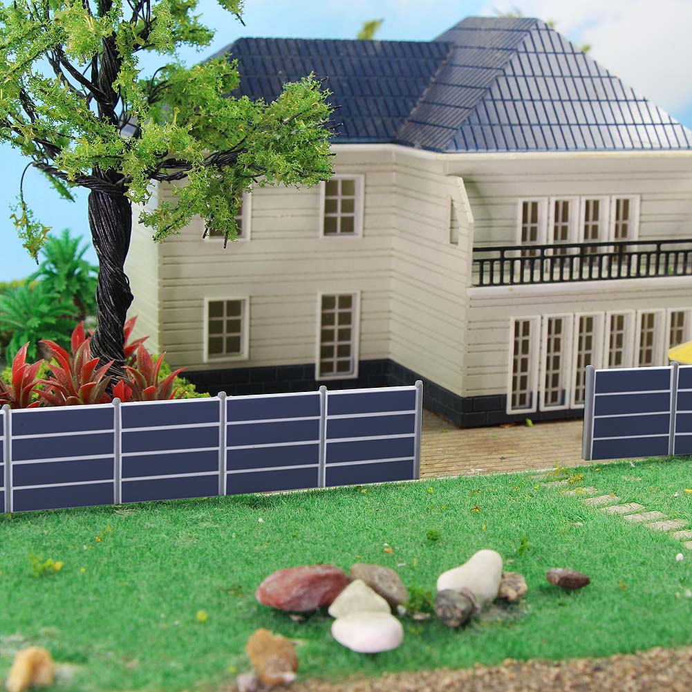 1 Meter HO/OO Scale Model Railway Fence - 1:87 Scale Building Wall For Train Layouts & Dioramas